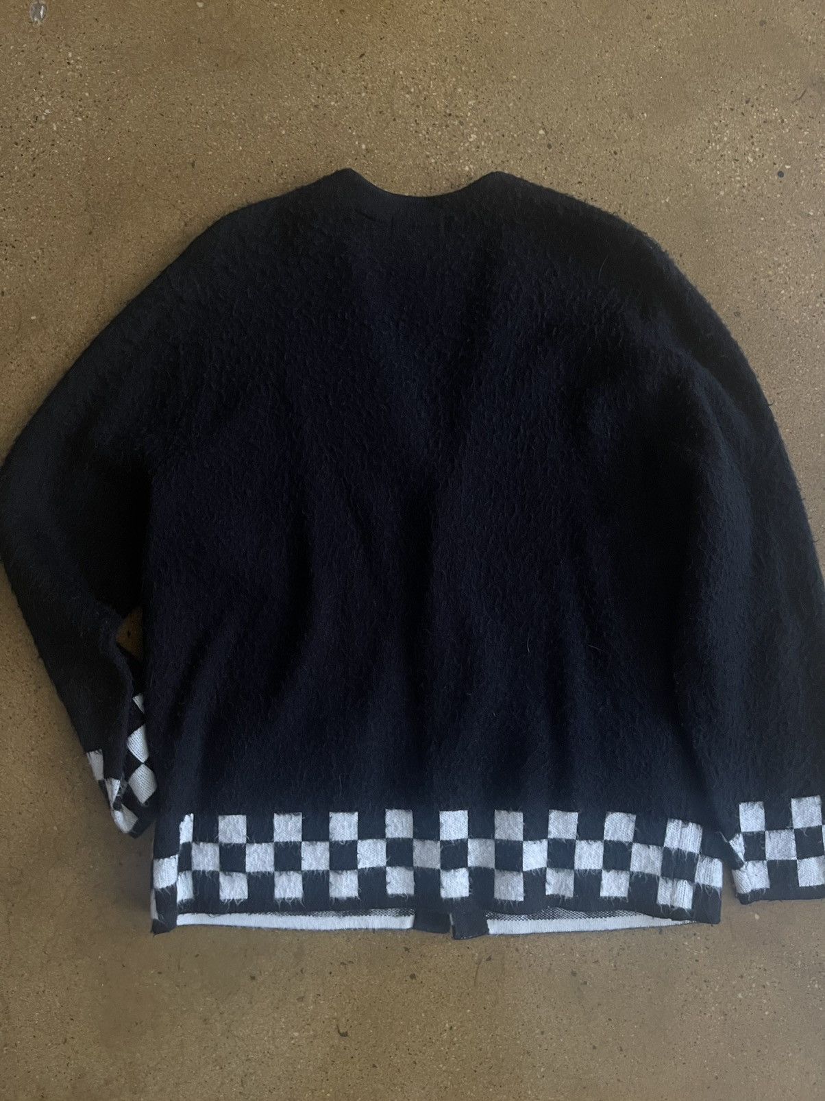 Supreme Supreme Checkered Mohair Brushed Cardigan Size US L / EU 52-54 / 3 - 2 Thumbnail