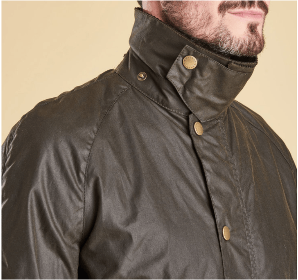 Barbour Barbour Ashby Waxed Jacket - Olive (includes hood) Size US S / EU 44-46 / 1 - 7 Thumbnail