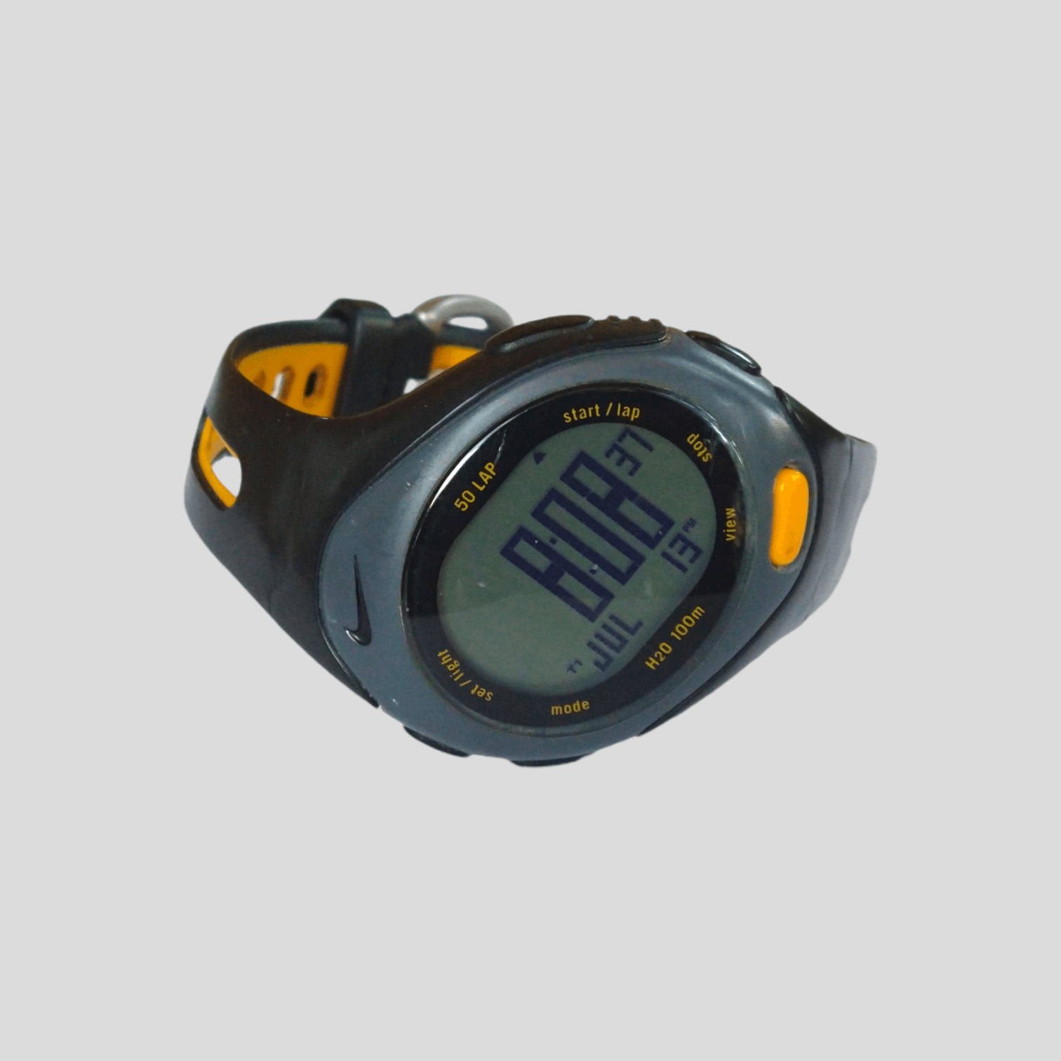 Nike × Vintage Vintage Nike Watch Black Yellow Digital Rubber Bowerman Size ONE SIZE - 2 Thumbnail
