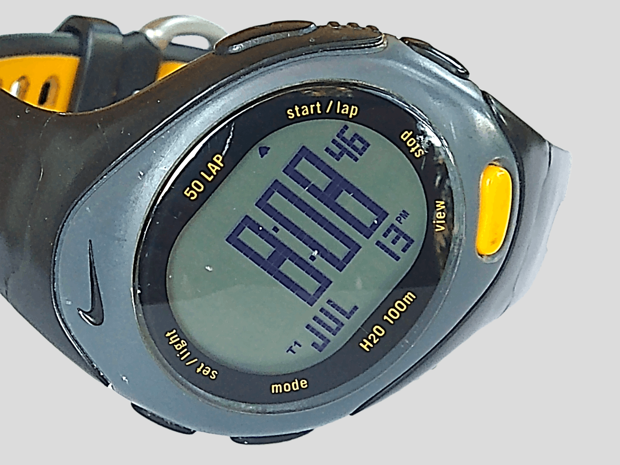 Nike × Vintage Vintage Nike Watch Black Yellow Digital Rubber Bowerman Size ONE SIZE - 4 Thumbnail