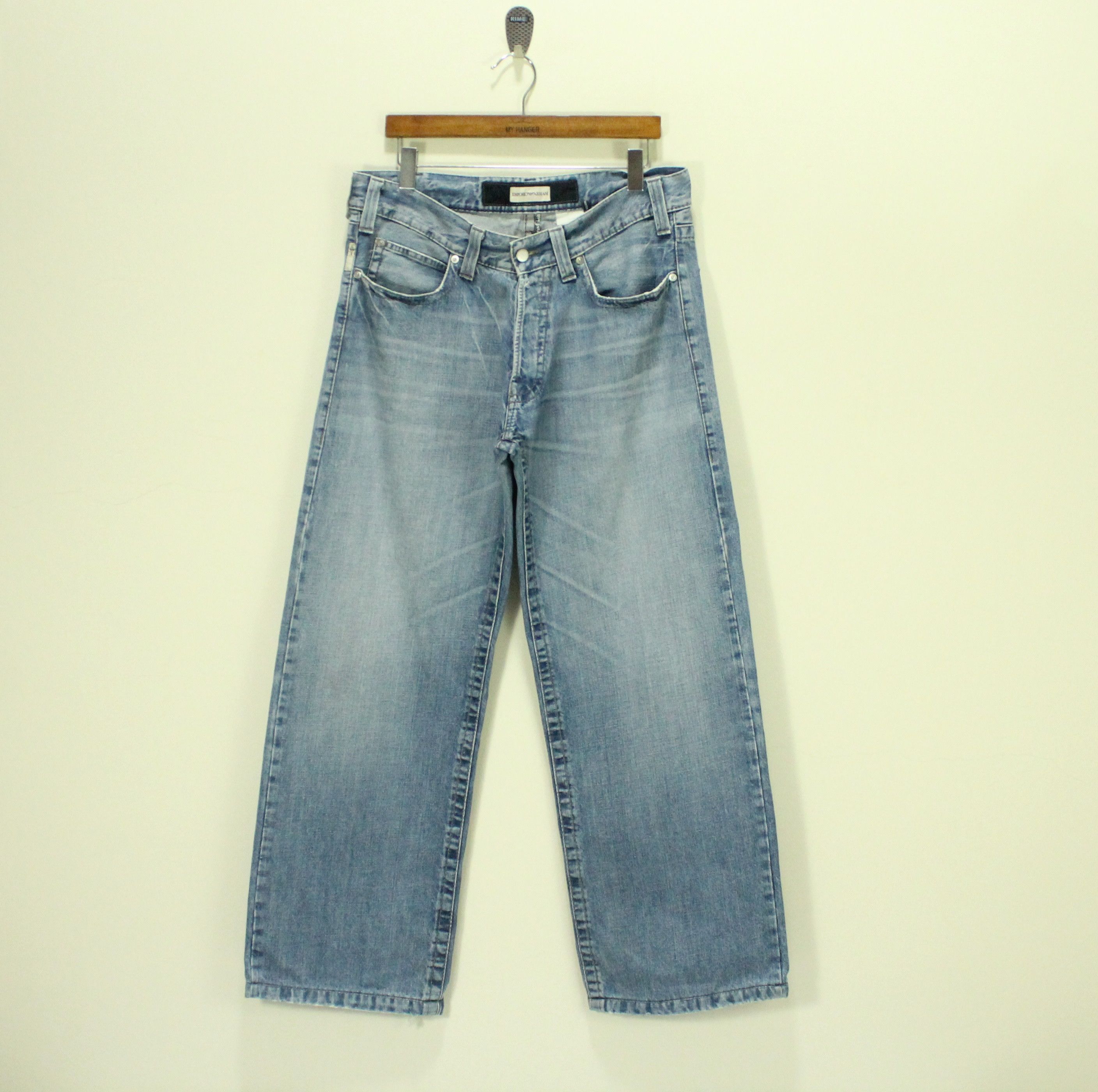 Emporio Armani EMPORIO ARMANI Jeans Baggy Eco Wash Indigo 004 JNCO STUSSY Size US 36 / EU 52 - 10 Thumbnail