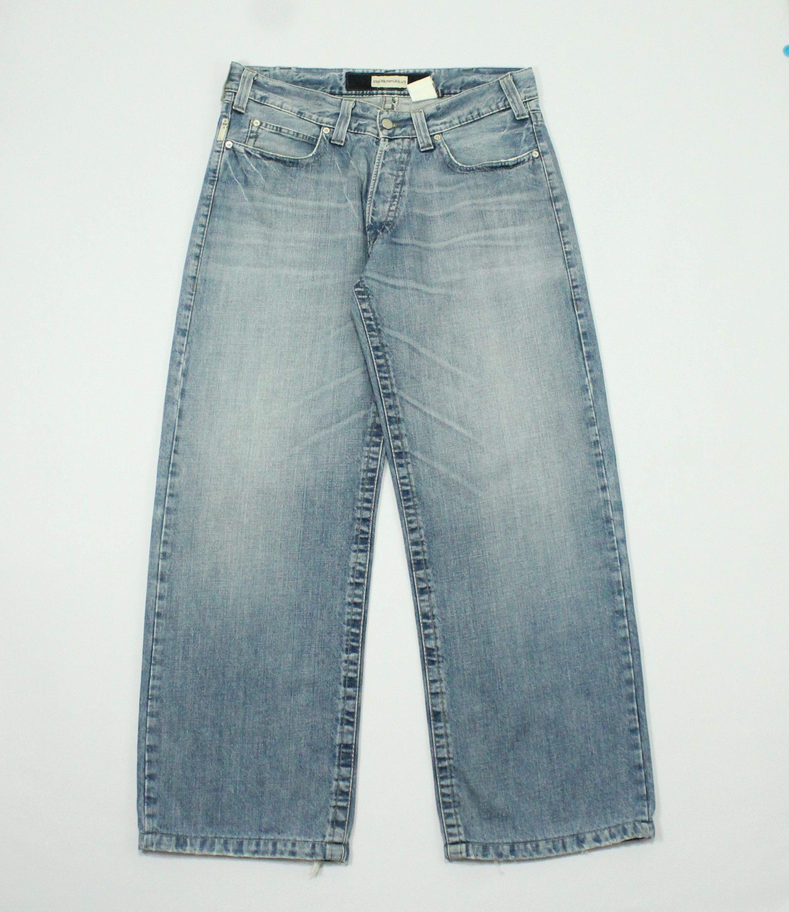 Emporio Armani EMPORIO ARMANI Jeans Baggy Eco Wash Indigo 004 JNCO STUSSY Size US 36 / EU 52 - 9 Thumbnail