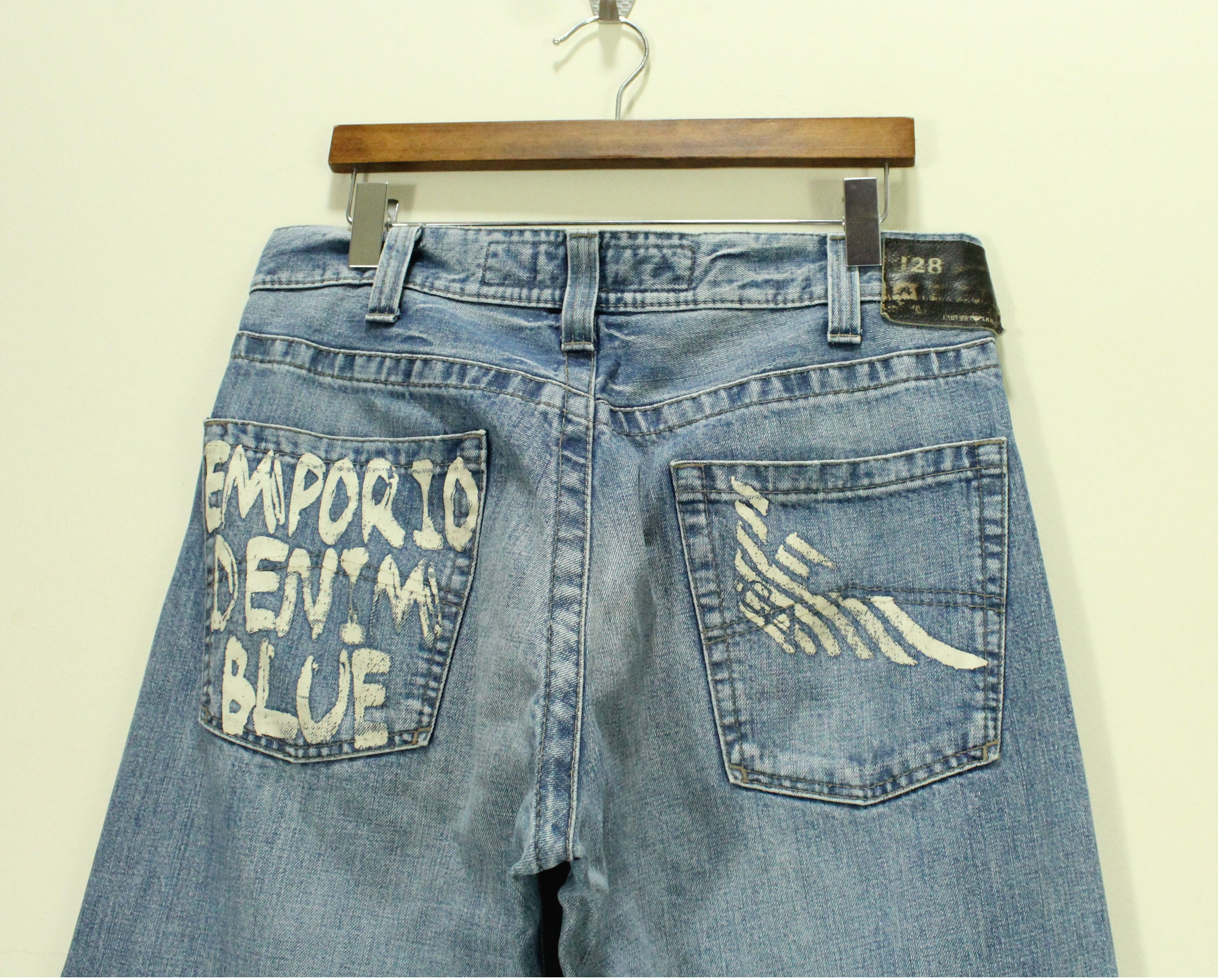 Emporio Armani EMPORIO ARMANI Jeans Baggy Eco Wash Indigo 004 JNCO STUSSY Size US 36 / EU 52 - 2 Thumbnail