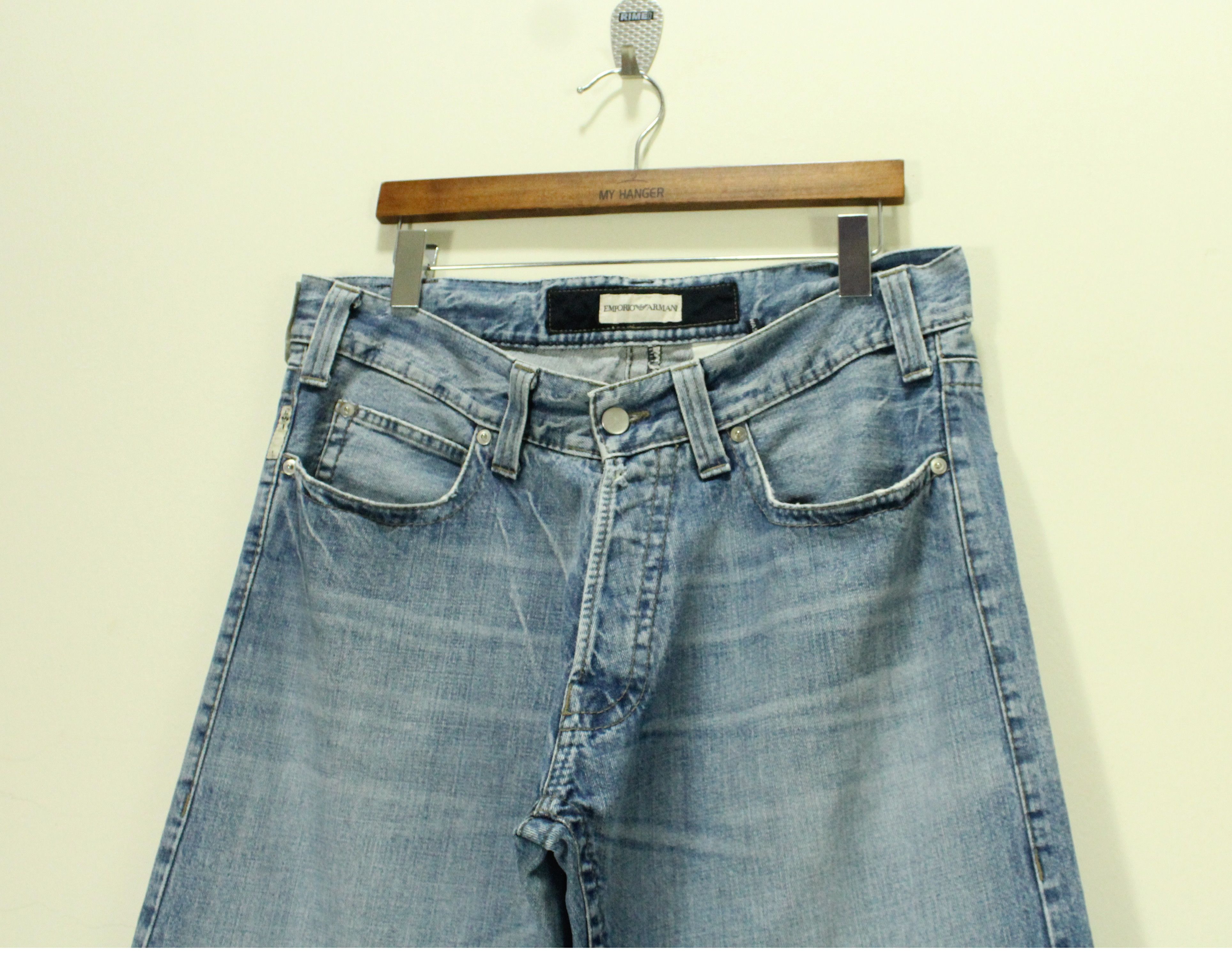 Emporio Armani EMPORIO ARMANI Jeans Baggy Eco Wash Indigo 004 JNCO STUSSY Size US 36 / EU 52 - 11 Thumbnail