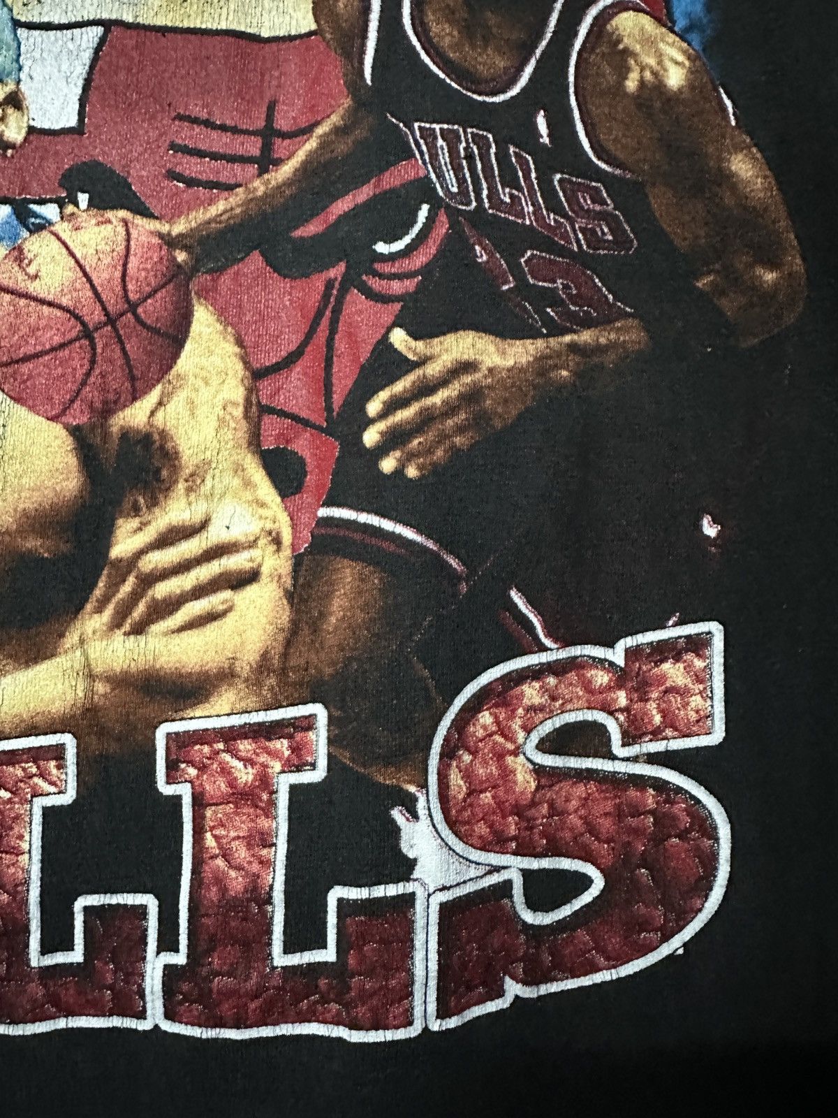 NBA Vintage 90s Chicago Bulls Dennis Rodman Faded Rap Tees Size US XL / EU 56 / 4 - 6 Thumbnail