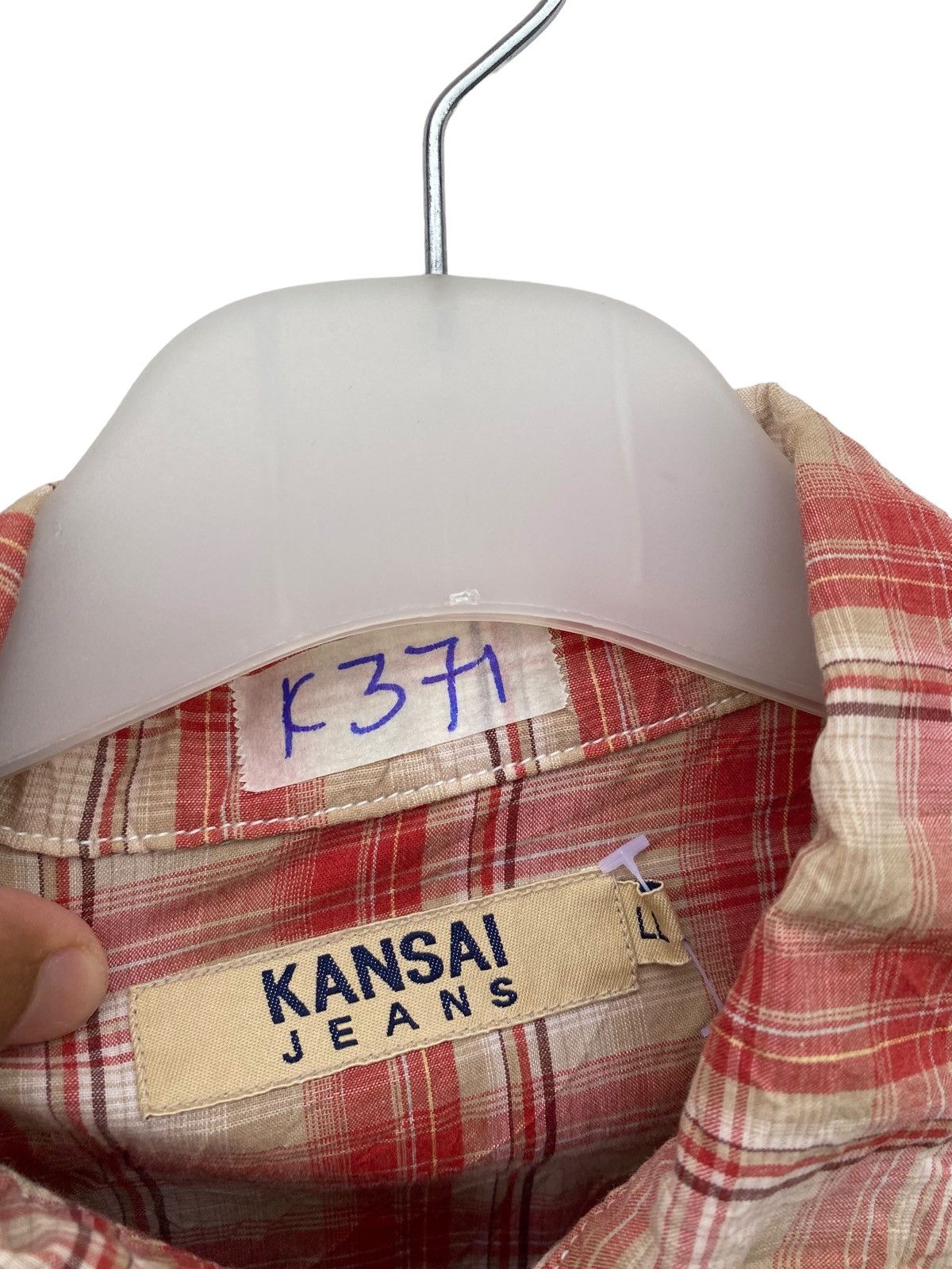 Kansai Yamamoto × Vintage Vintage Kansai Jeans Shadow Plaid Size US XL / EU 56 / 4 - 5 Thumbnail