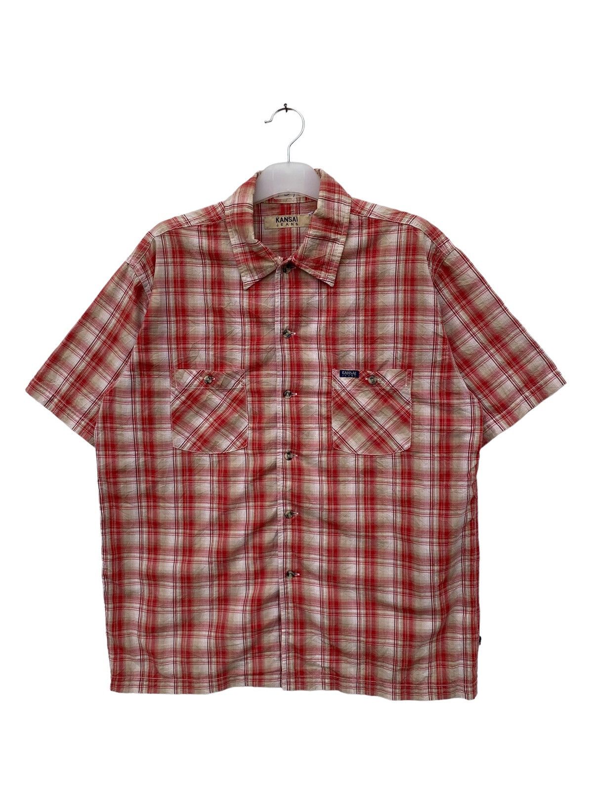 Kansai Yamamoto × Vintage Vintage Kansai Jeans Shadow Plaid Size US XL / EU 56 / 4 - 1 Thumbnail