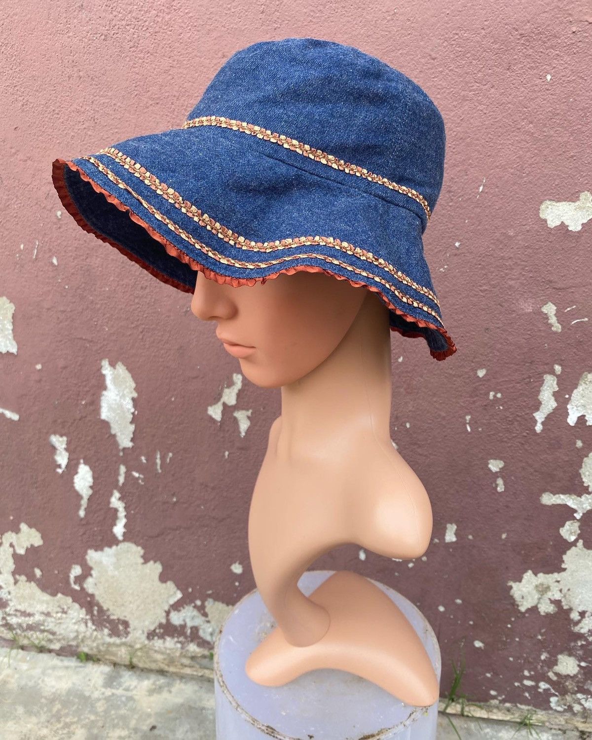 Anna Sui Anna Sui Denim Bucket Hat Size ONE SIZE - 4 Thumbnail