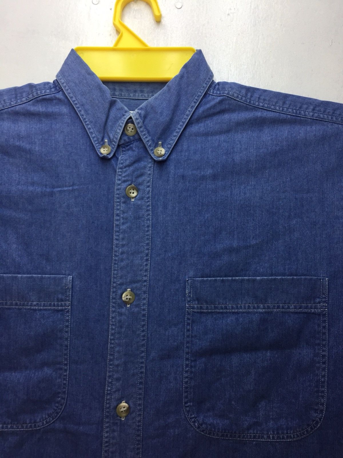 Issey Miyake Vintage Issey Miyake Oversize Baggy Denim Shirt Size US M / EU 48-50 / 2 - 2 Thumbnail