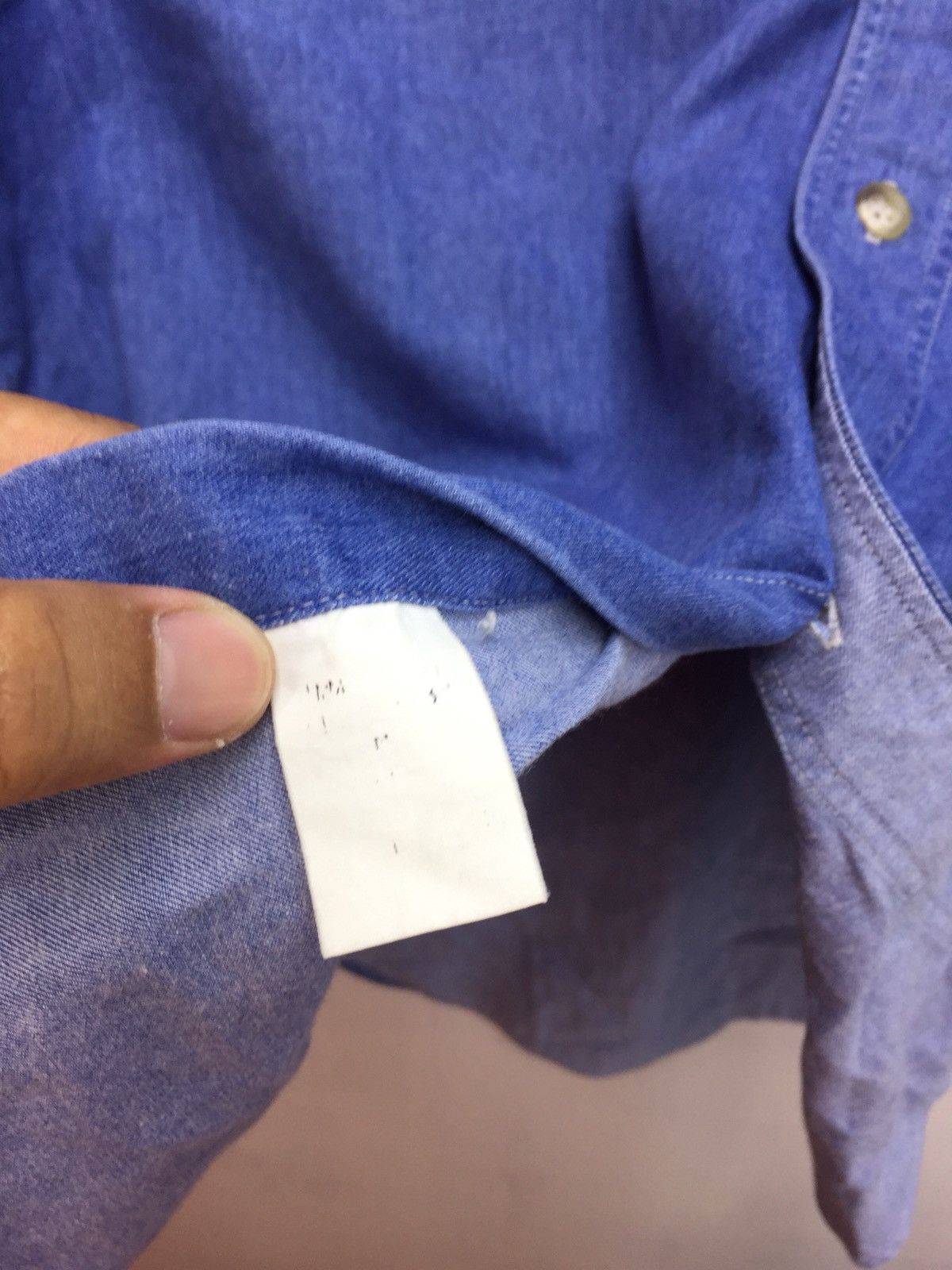 Issey Miyake Vintage Issey Miyake Oversize Baggy Denim Shirt Size US M / EU 48-50 / 2 - 5 Thumbnail