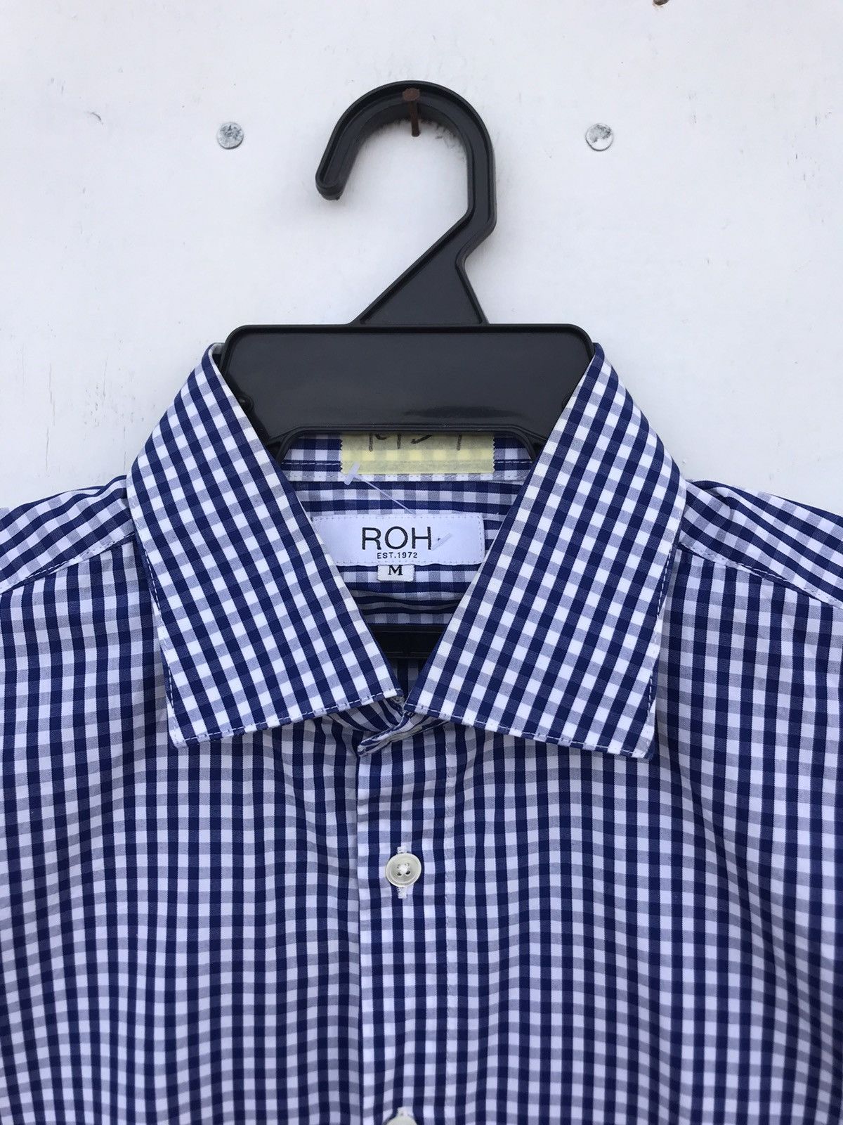 Designer ROH Blue Gingham Shirt Size US M / EU 48-50 / 2 - 4 Thumbnail