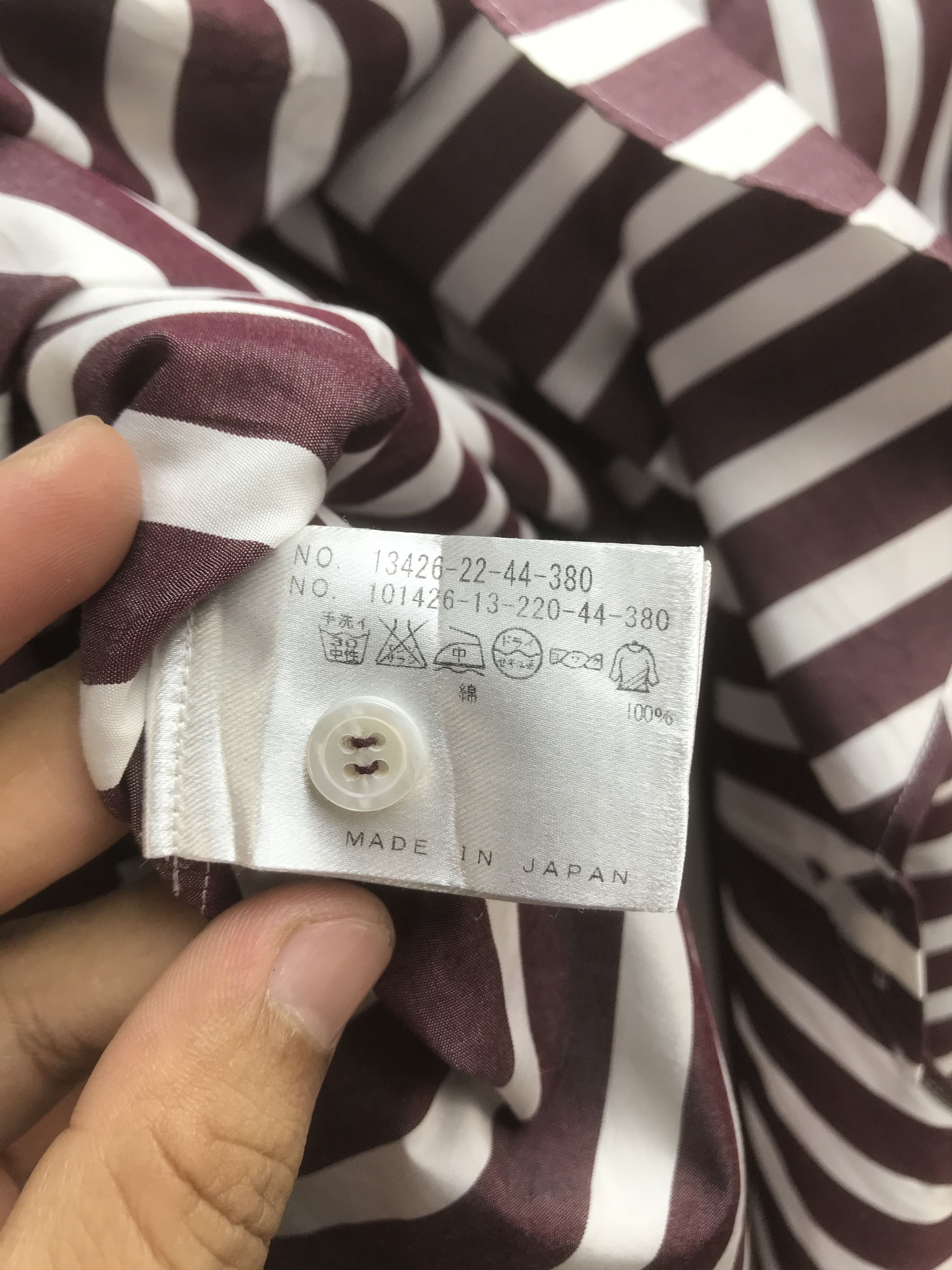 Japanese Brand ANAYI STRIPE SHIRT Size US M / EU 48-50 / 2 - 5 Thumbnail