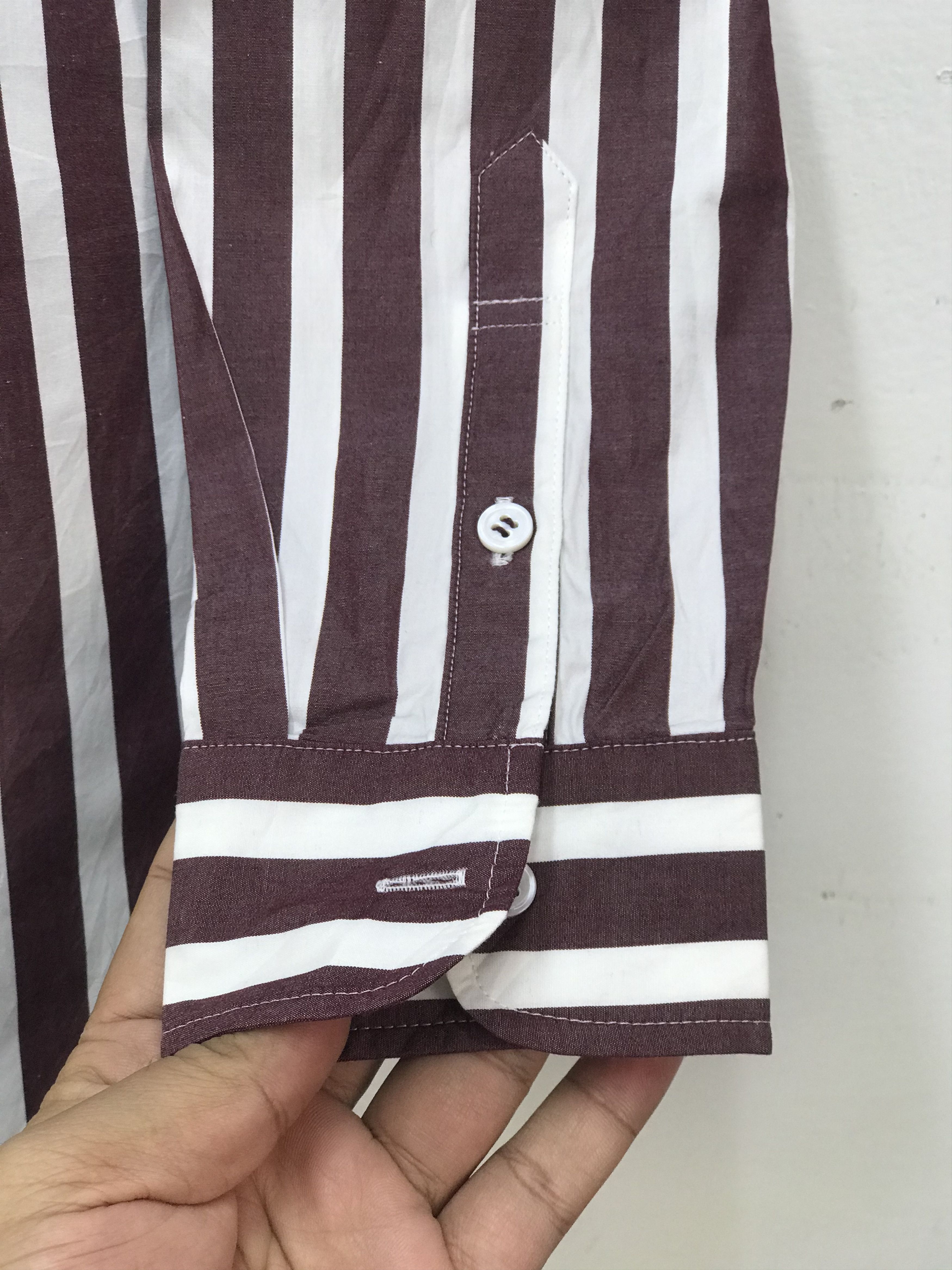 Japanese Brand ANAYI STRIPE SHIRT Size US M / EU 48-50 / 2 - 3 Thumbnail