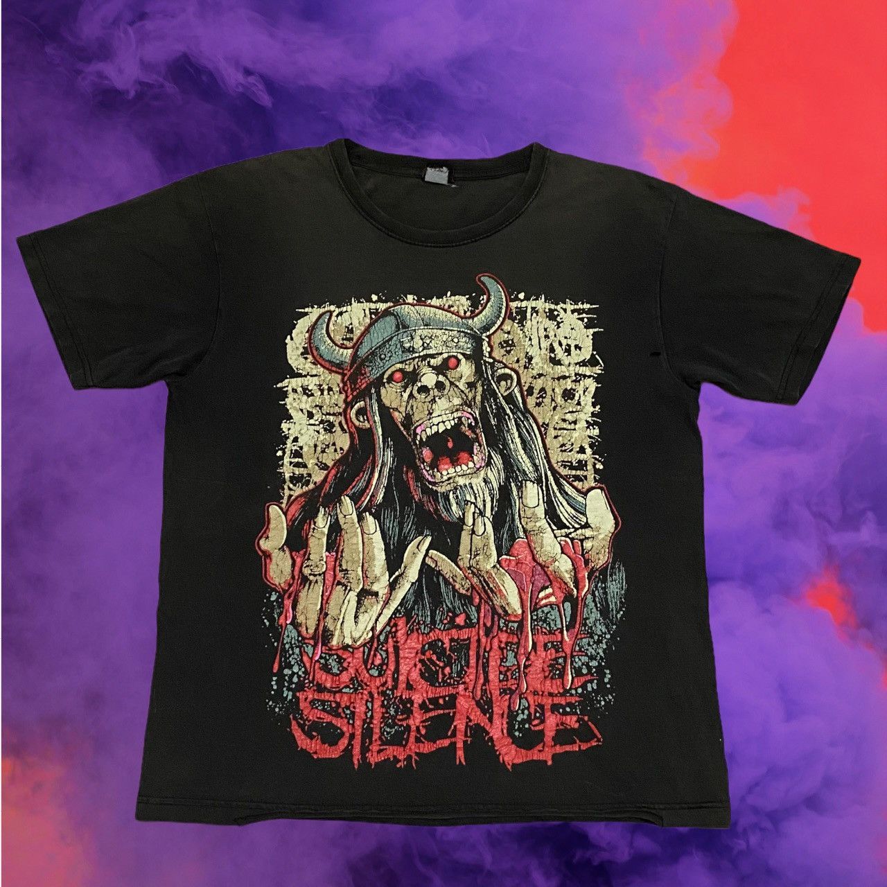 Band Tees Vintage 90's Suicide Silence Deathcore Rock Band Tee Size US M / EU 48-50 / 2 - 1 Thumbnail