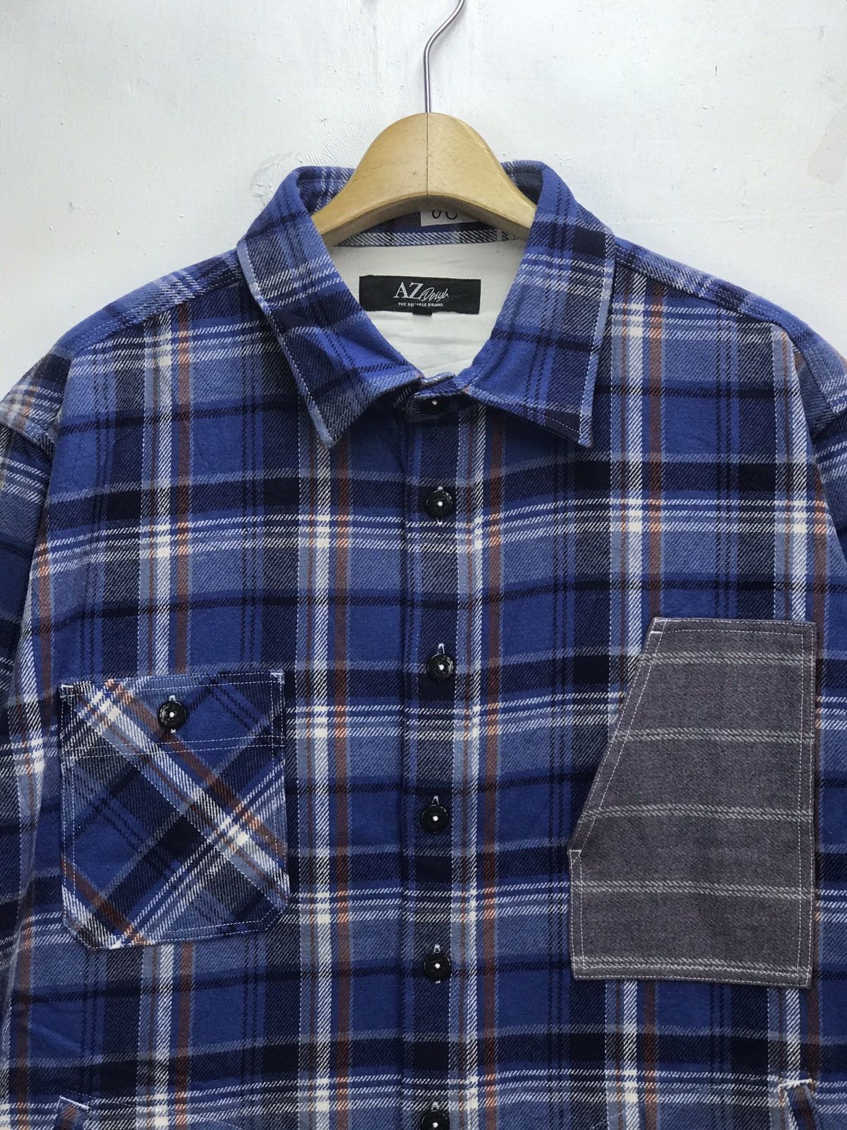 Designer Az Design Japanese Brand Flanel Jacket Size US XXL / EU 58 / 5 - 3 Thumbnail