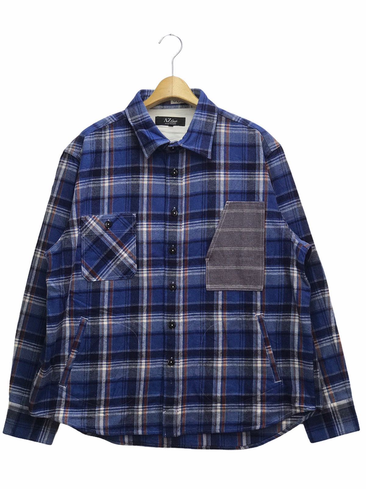Designer Az Design Japanese Brand Flanel Jacket Size US XXL / EU 58 / 5 - 1 Thumbnail