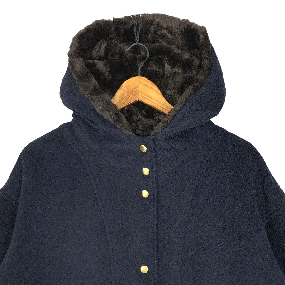 Vintage Lepsim Lowrys Farm Hair Button Up Hooded Jacket