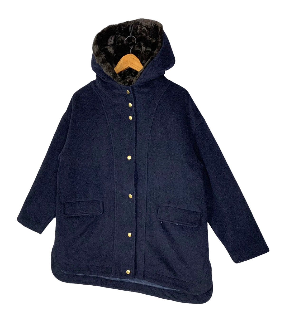 Vintage Lepsim Lowrys Farm Hair Button Up Hooded Jacket
