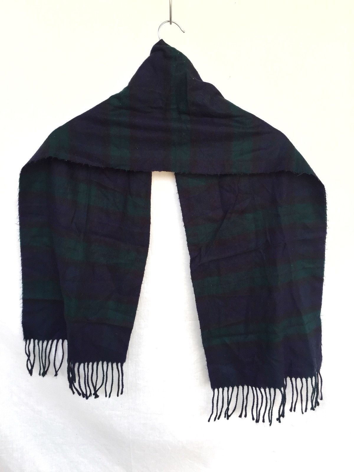 Christian Dior Monsieur Dior Cashmere Check Plaid Acrylic Winter Scarves Size ONE SIZE - 3 Thumbnail