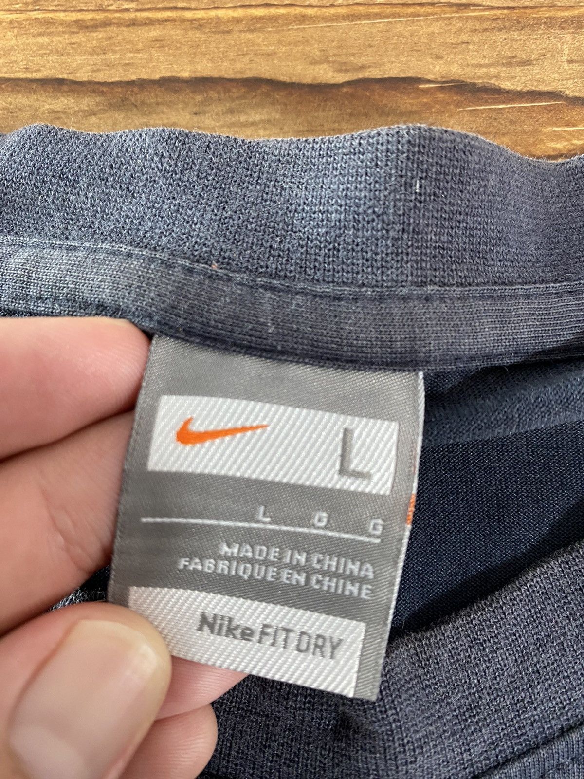 Nike × Vintage Vintage Nike Small Logo Long Sleeve Shirt Size L Size US L / EU 52-54 / 3 - 4 Thumbnail