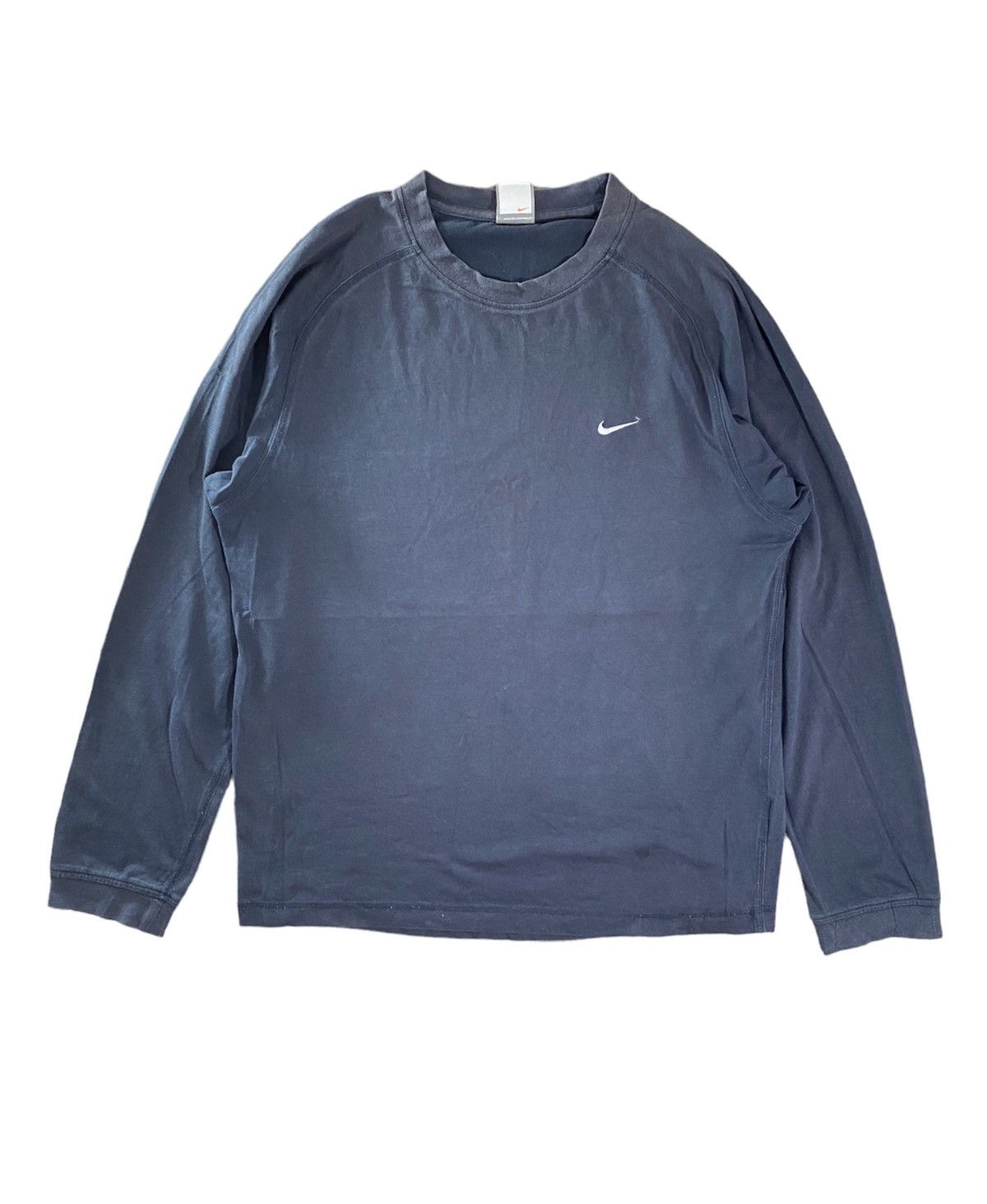 Nike × Vintage Vintage Nike Small Logo Long Sleeve Shirt Size L Size US L / EU 52-54 / 3 - 1 Thumbnail