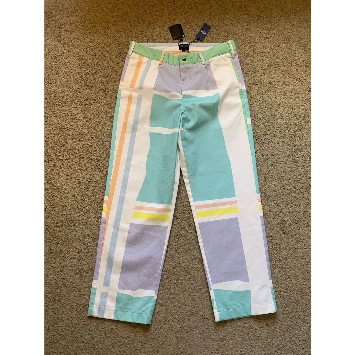 Noah NOAH LOGO PLEATED COLOR-BLOCK PANTS Size US 32 / EU 48 - 7 Thumbnail