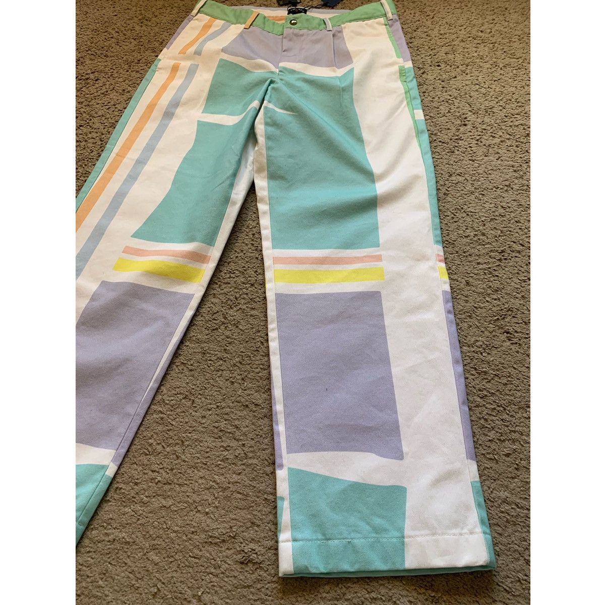 Noah NOAH LOGO PLEATED COLOR-BLOCK PANTS Size US 32 / EU 48 - 8 Thumbnail