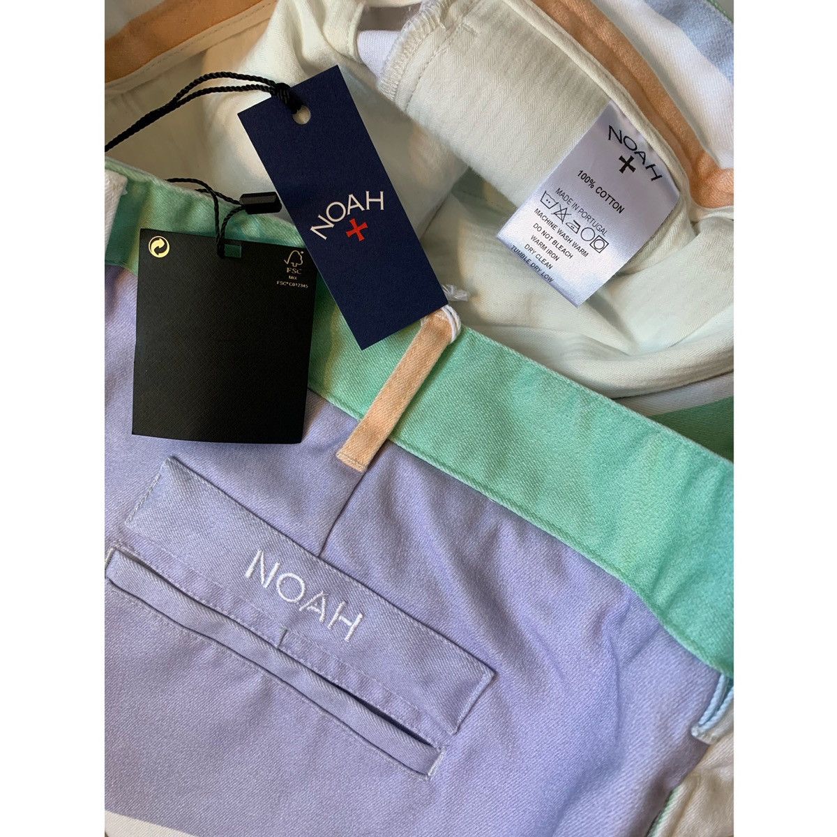 Noah NOAH LOGO PLEATED COLOR-BLOCK PANTS Size US 32 / EU 48 - 15 Thumbnail