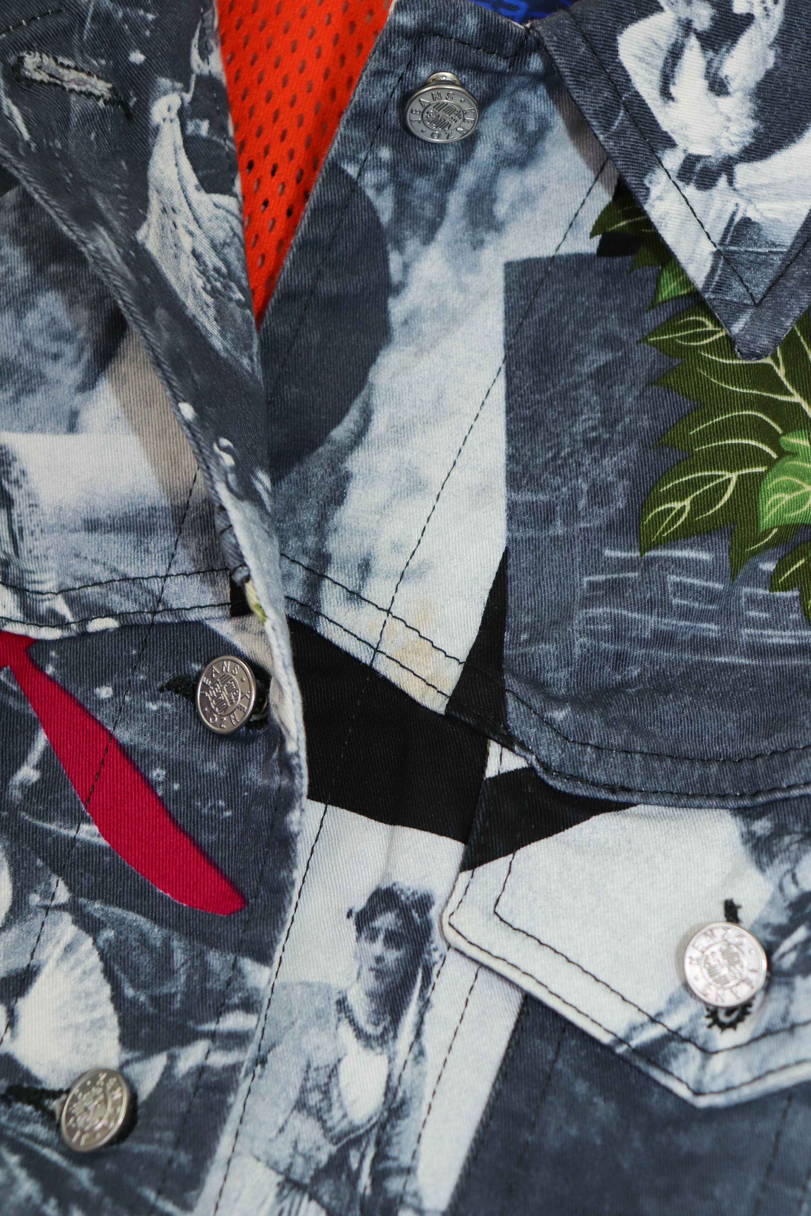 Kenzo Vintage Kenzo Jeans Women's Printed Graphics Jacket Size M / US 6-8 / IT 42-44 - 10 Thumbnail