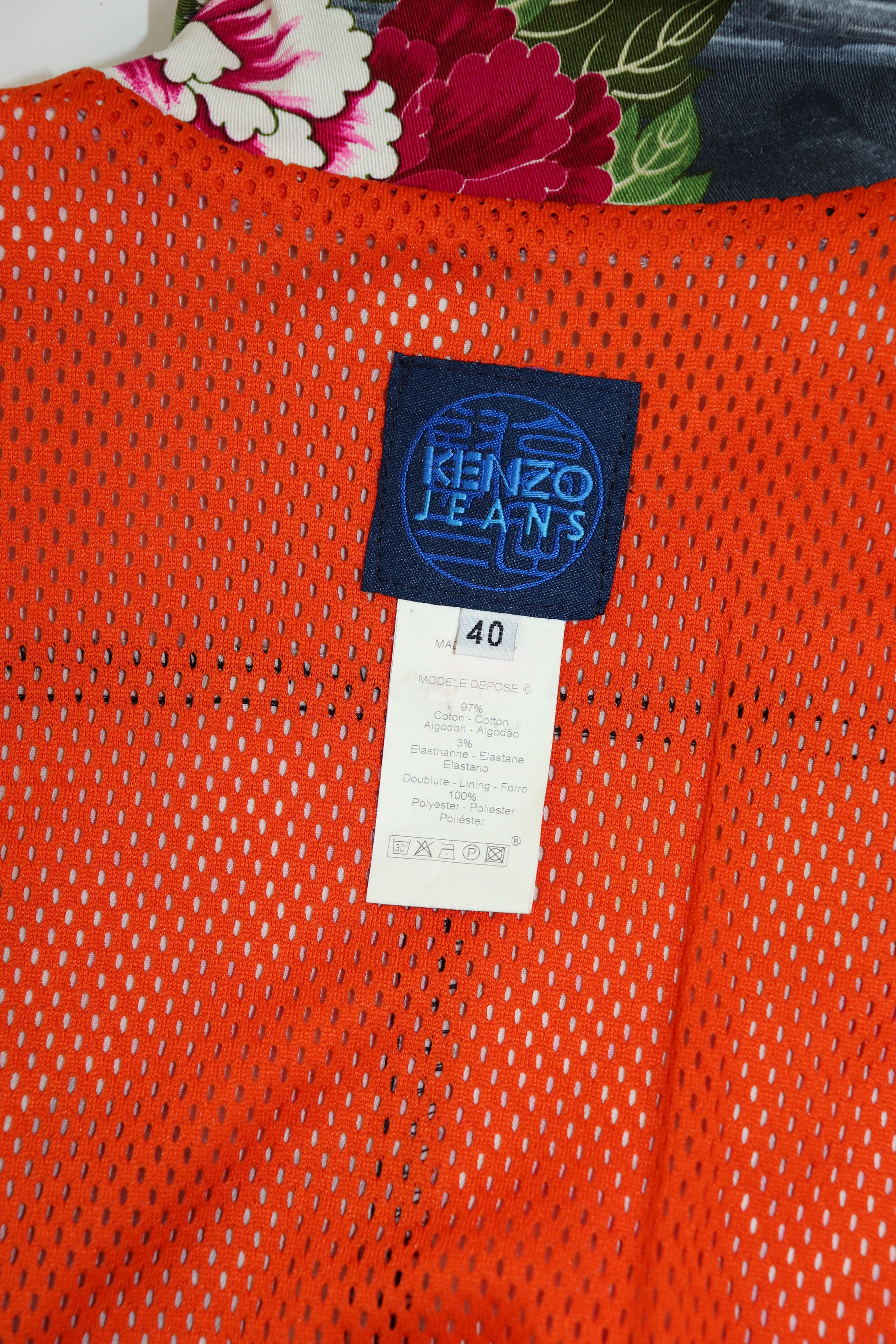 Kenzo Vintage Kenzo Jeans Women's Printed Graphics Jacket Size M / US 6-8 / IT 42-44 - 16 Thumbnail