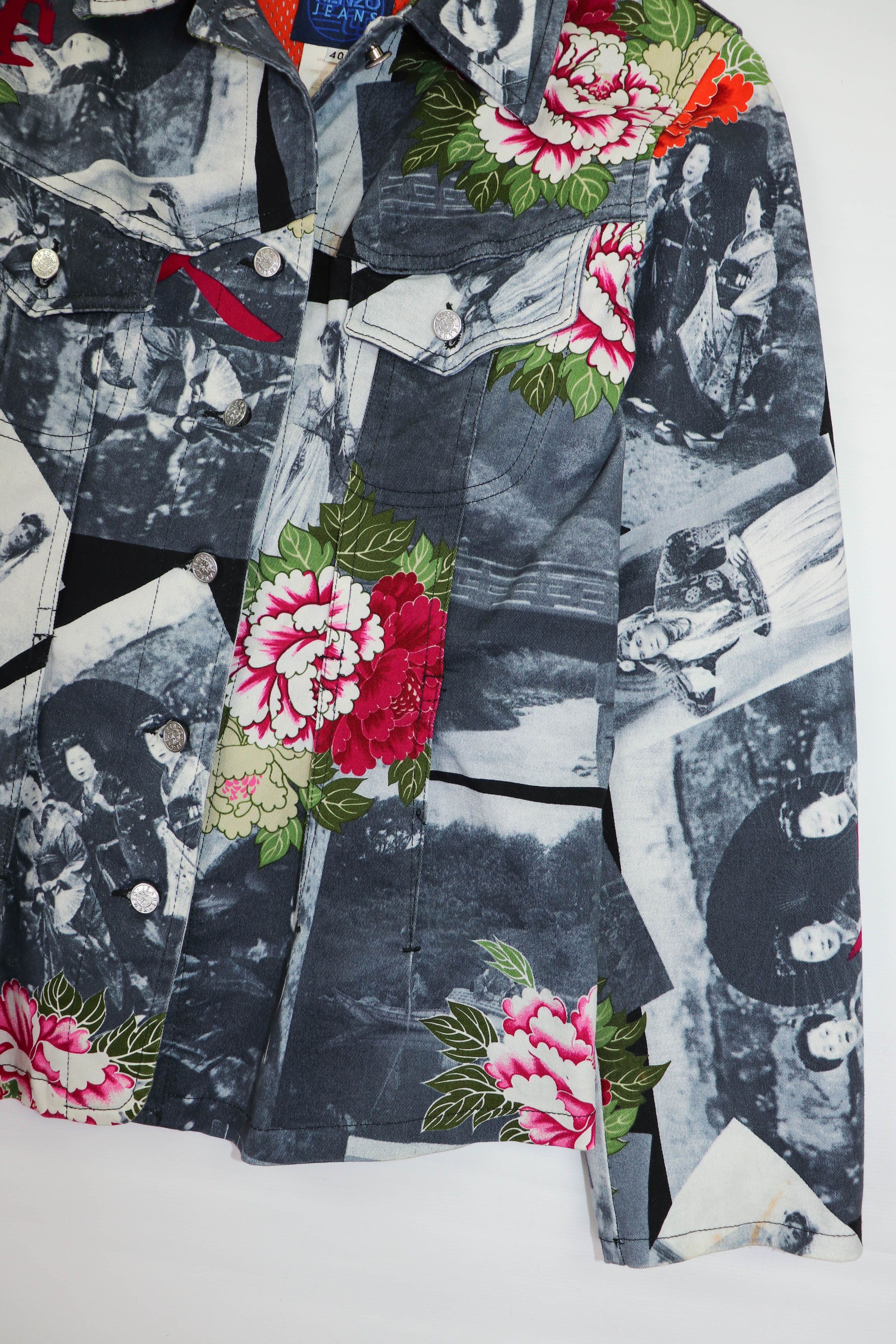 Kenzo Vintage Kenzo Jeans Women's Printed Graphics Jacket Size M / US 6-8 / IT 42-44 - 7 Thumbnail