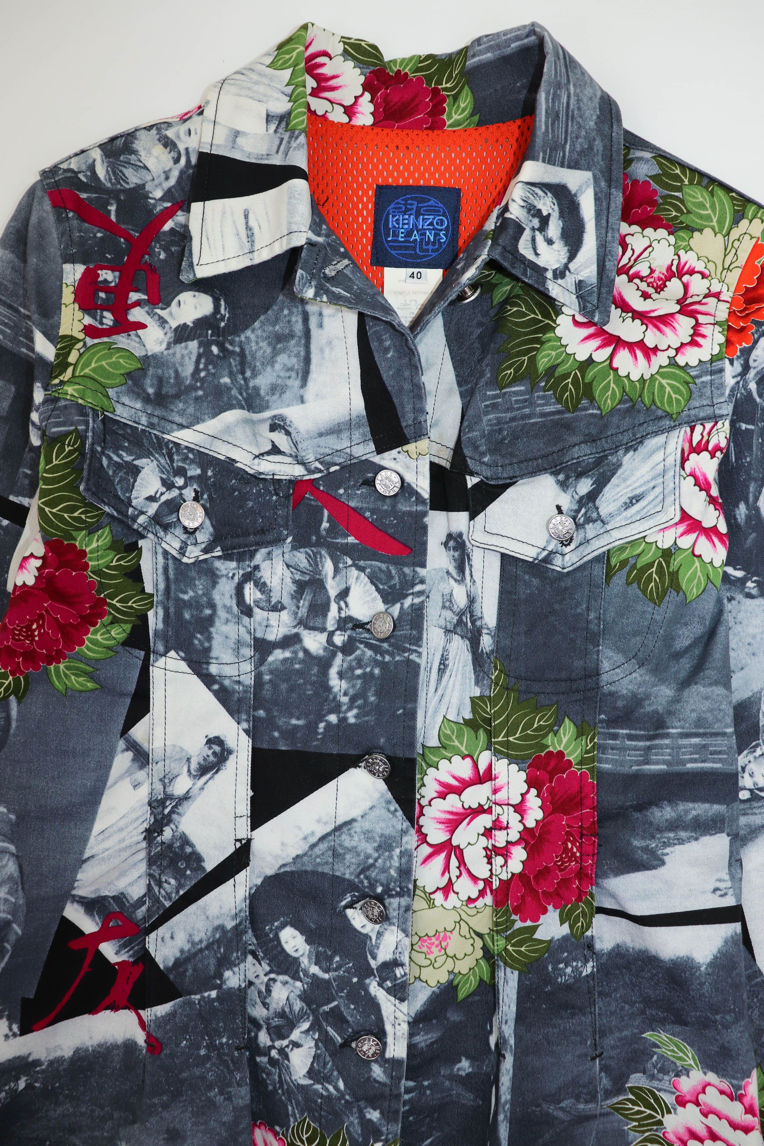 Kenzo Vintage Kenzo Jeans Women's Printed Graphics Jacket Size M / US 6-8 / IT 42-44 - 5 Thumbnail