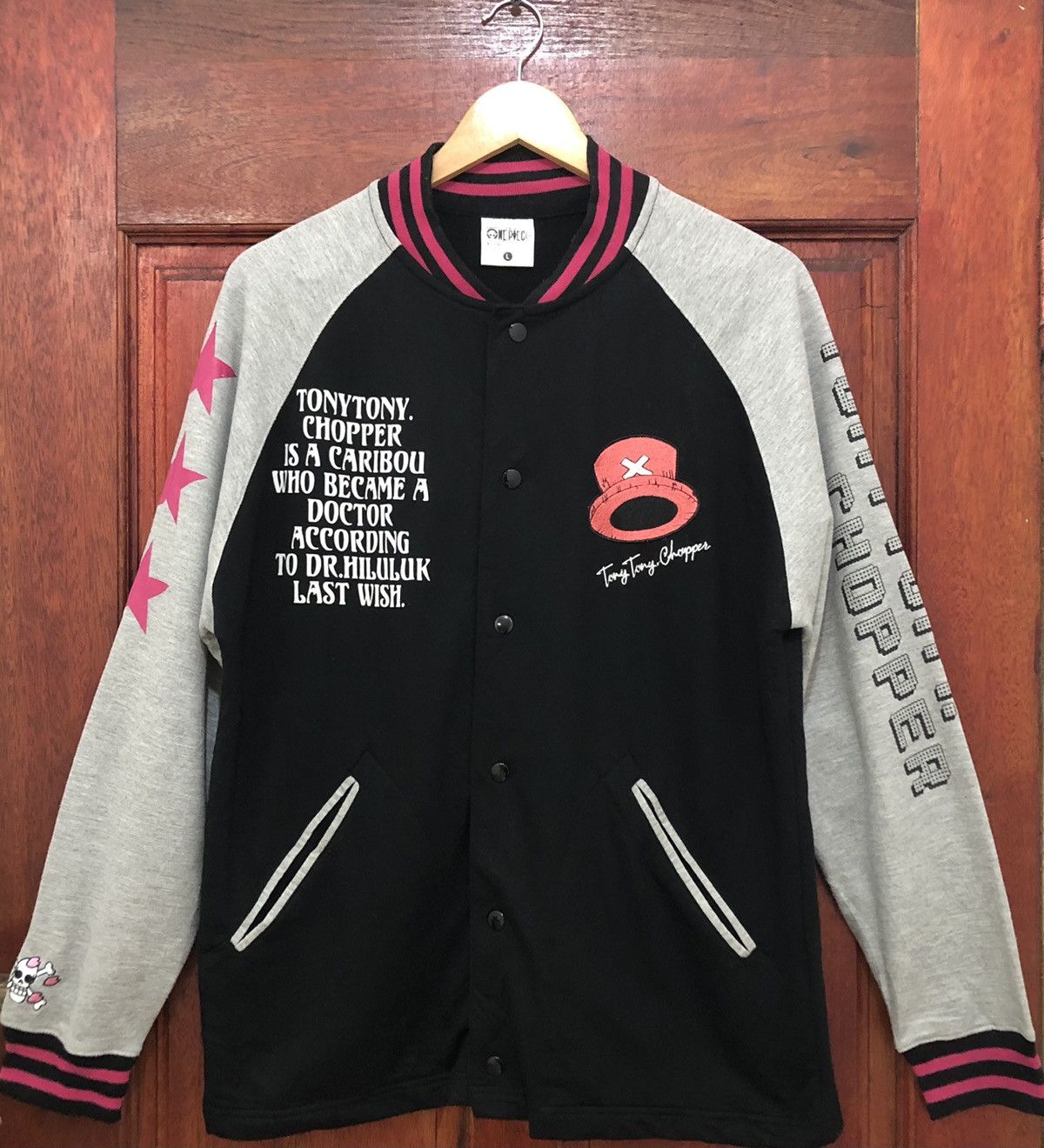 One Piece One Piece Tony Tony Chopper Big Logo Varsity Jacket Size US L / EU 52-54 / 3 - 2 Thumbnail