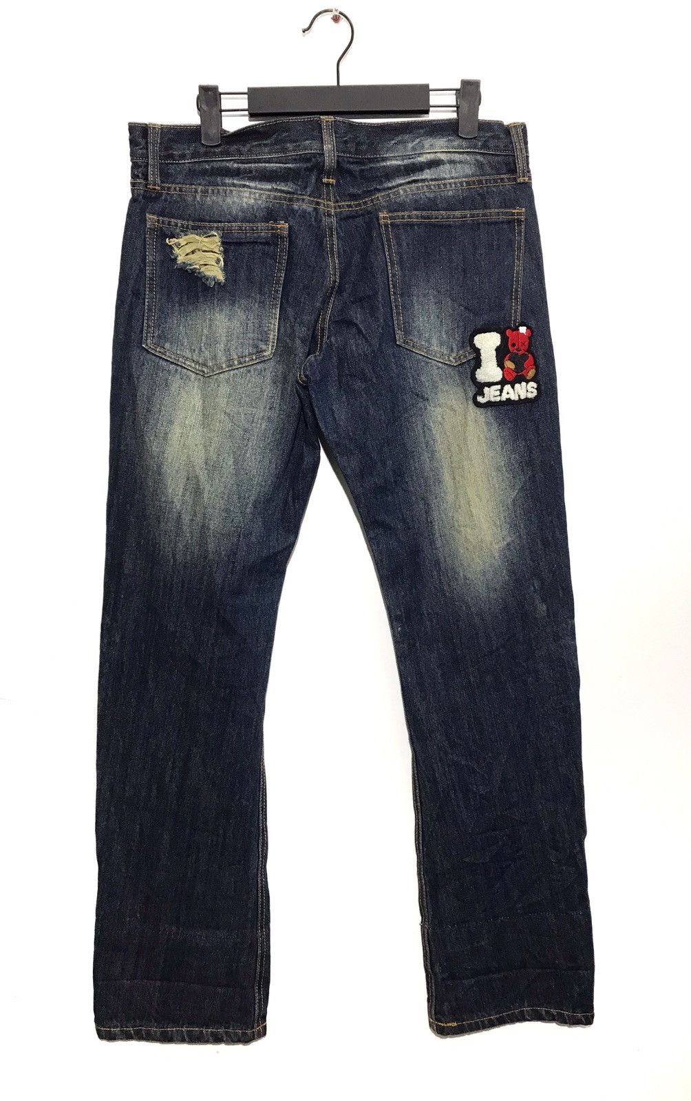 Japanese Brand Japanese Brand Distressed Patch Work Denim Jeans Size US 34 / EU 50 - 10 Thumbnail