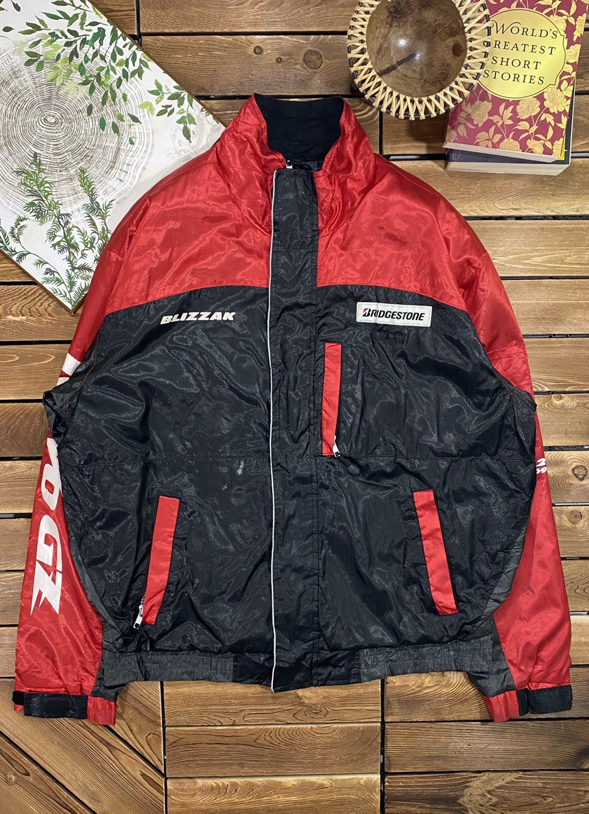 Vintage Vintage 90s Bridgestone X Blizzak Racing Jacket Size L Size US L / EU 52-54 / 3 - 2 Thumbnail