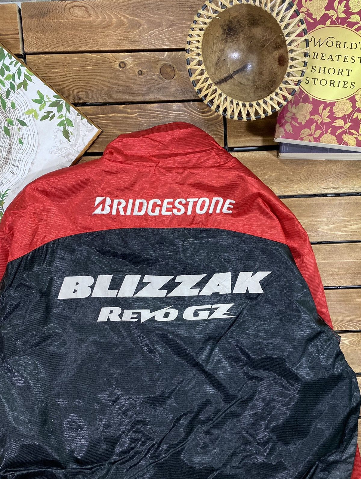 Vintage Vintage 90s Bridgestone X Blizzak Racing Jacket Size L Size US L / EU 52-54 / 3 - 10 Thumbnail