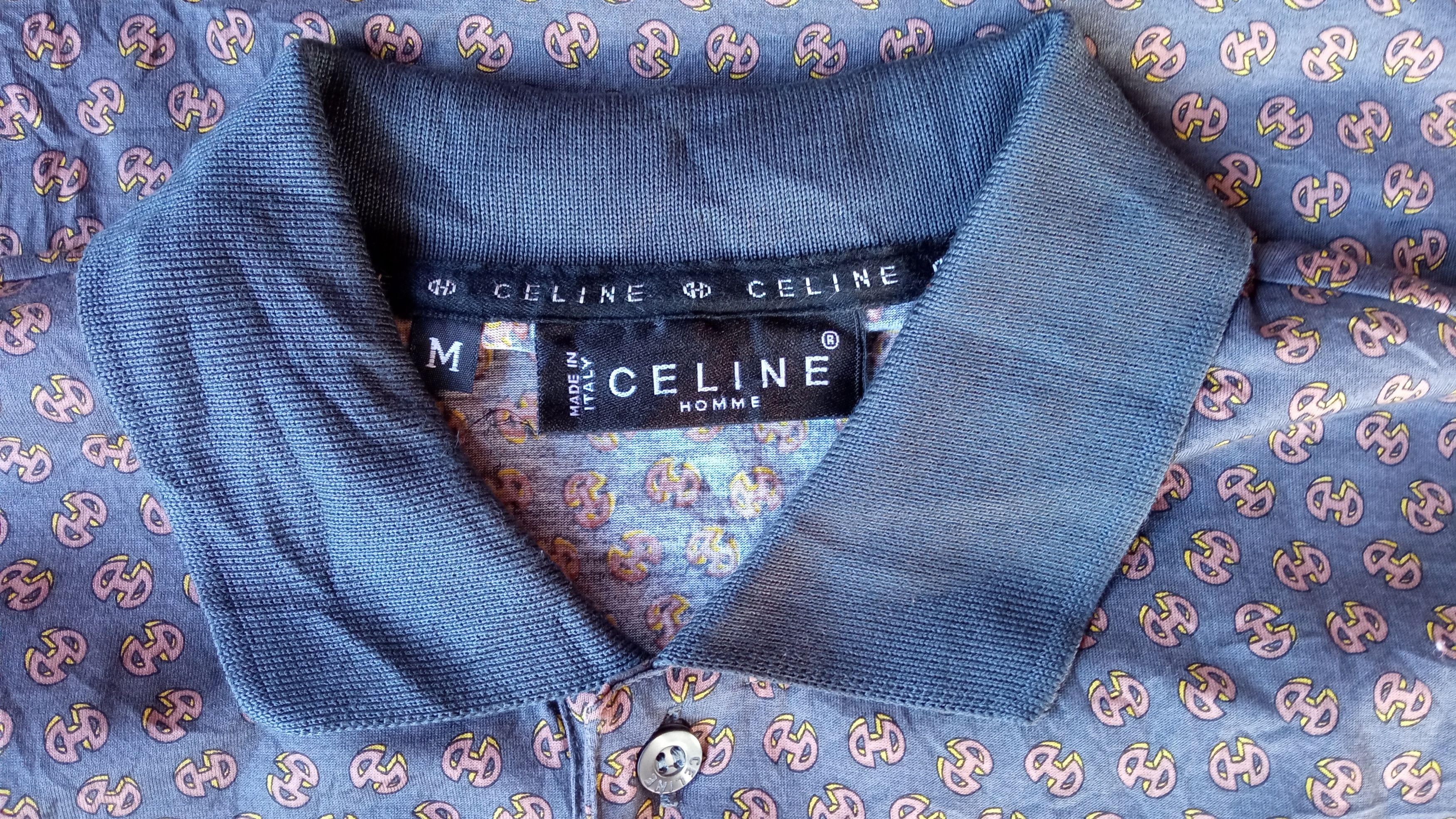 Celine 🔥🔥Vintage Celine Full Print Polo T-Shirt Size US M / EU 48-50 / 2 - 19 Thumbnail