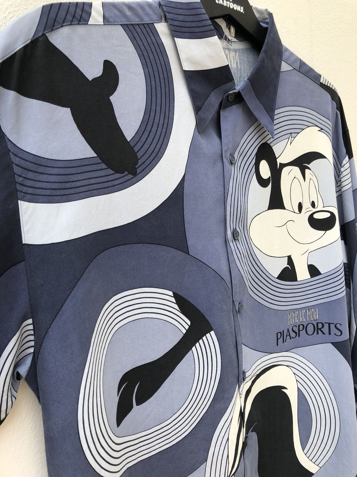 Other 90s Japan Brand Pia Sports X Warner Bros Pepe Le Pew Shirt Size US XL / EU 56 / 4 - 9 Thumbnail