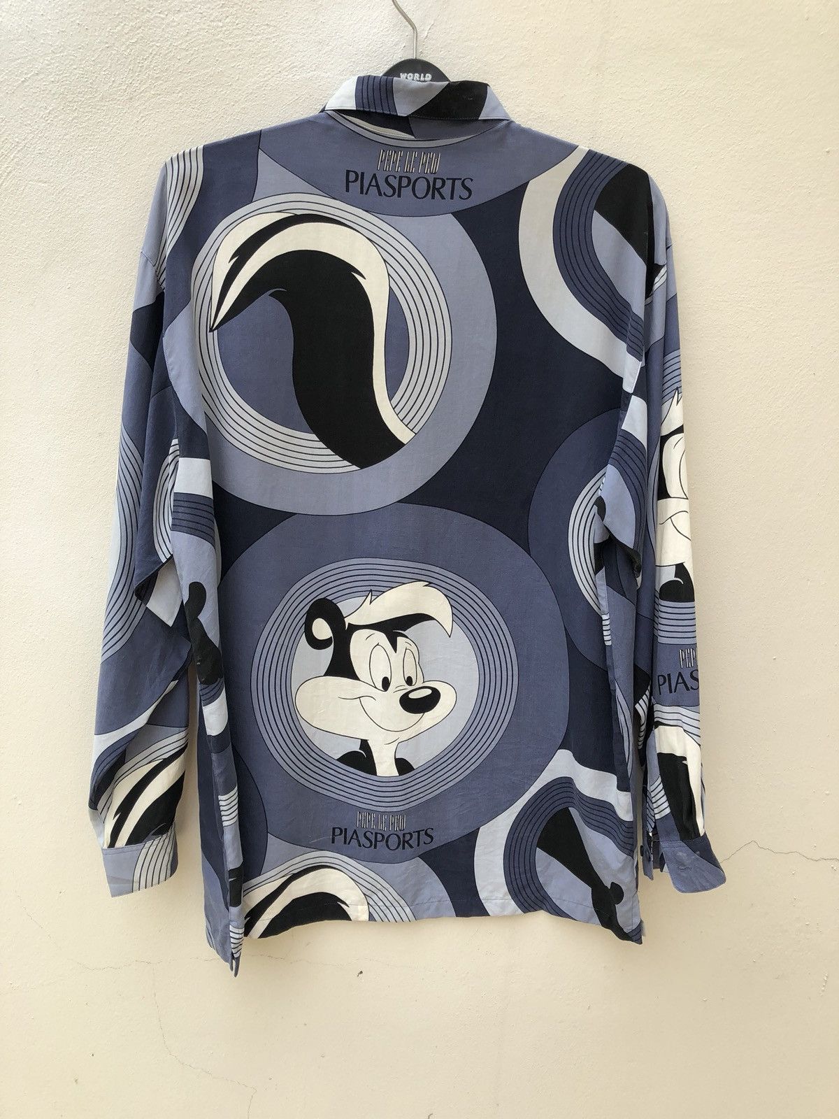 Other 90s Japan Brand Pia Sports X Warner Bros Pepe Le Pew Shirt Size US XL / EU 56 / 4 - 13 Thumbnail