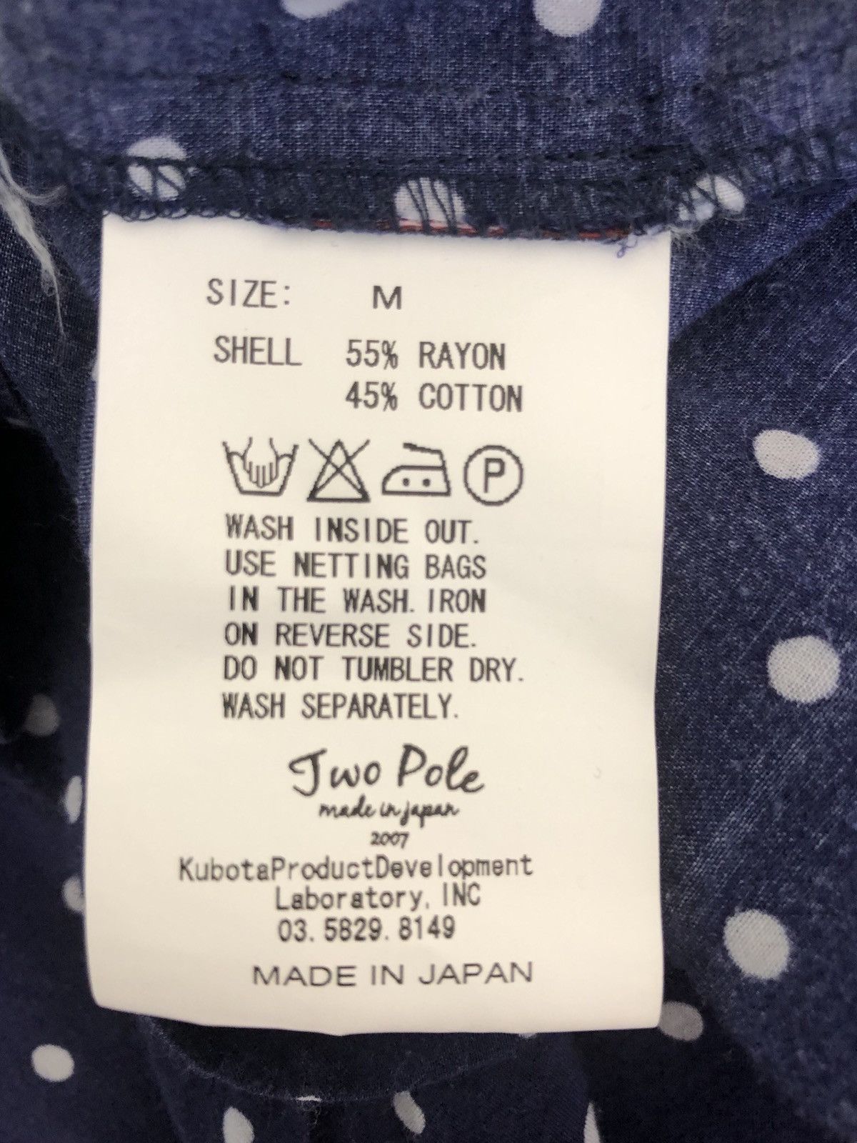 SHAREEF Rhythm King Two Pole Japan 2 Pocket Dot Rockabilly Shirt Size US M / EU 48-50 / 2 - 15 Thumbnail