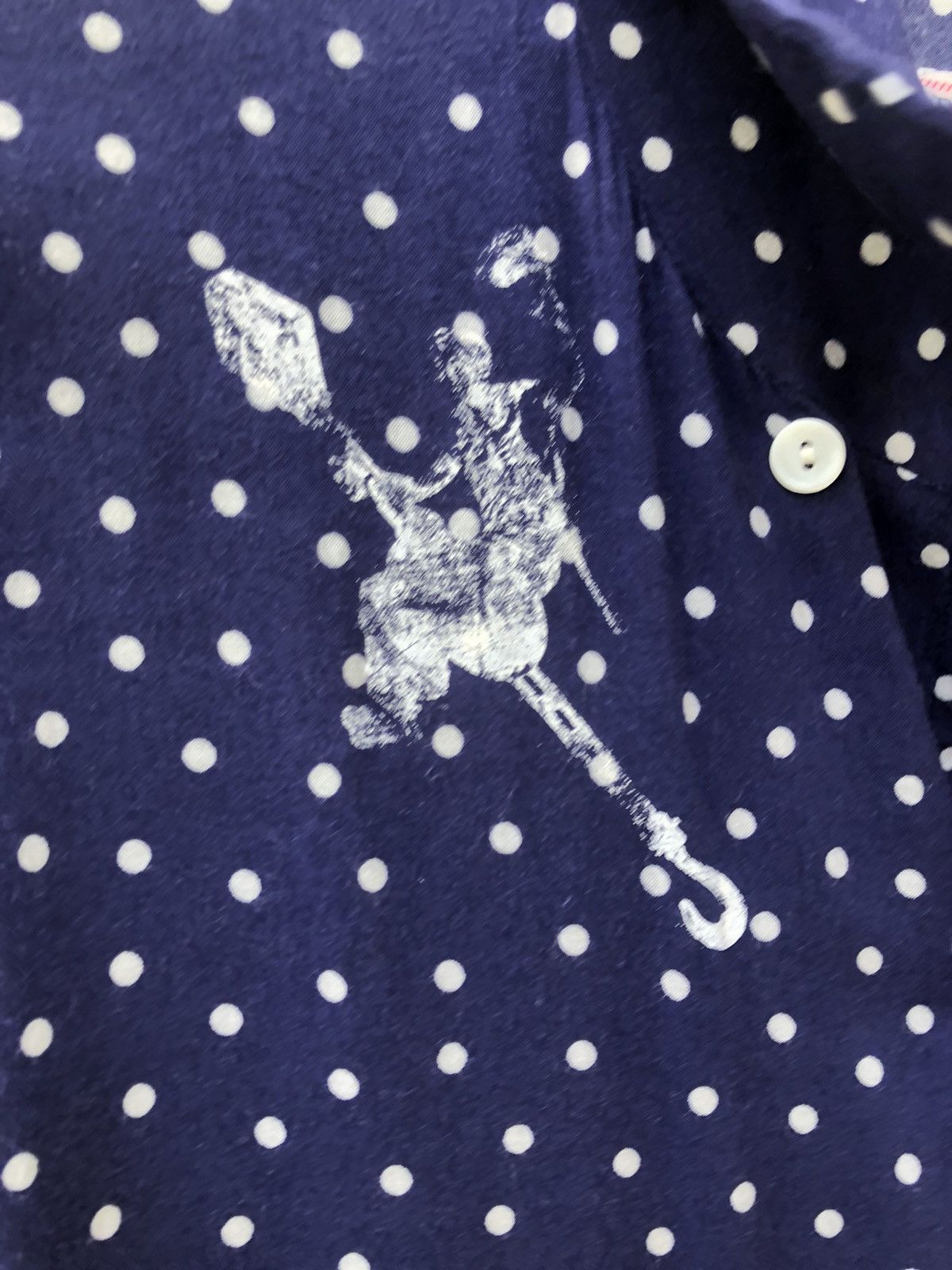 SHAREEF Rhythm King Two Pole Japan 2 Pocket Dot Rockabilly Shirt Size US M / EU 48-50 / 2 - 4 Thumbnail