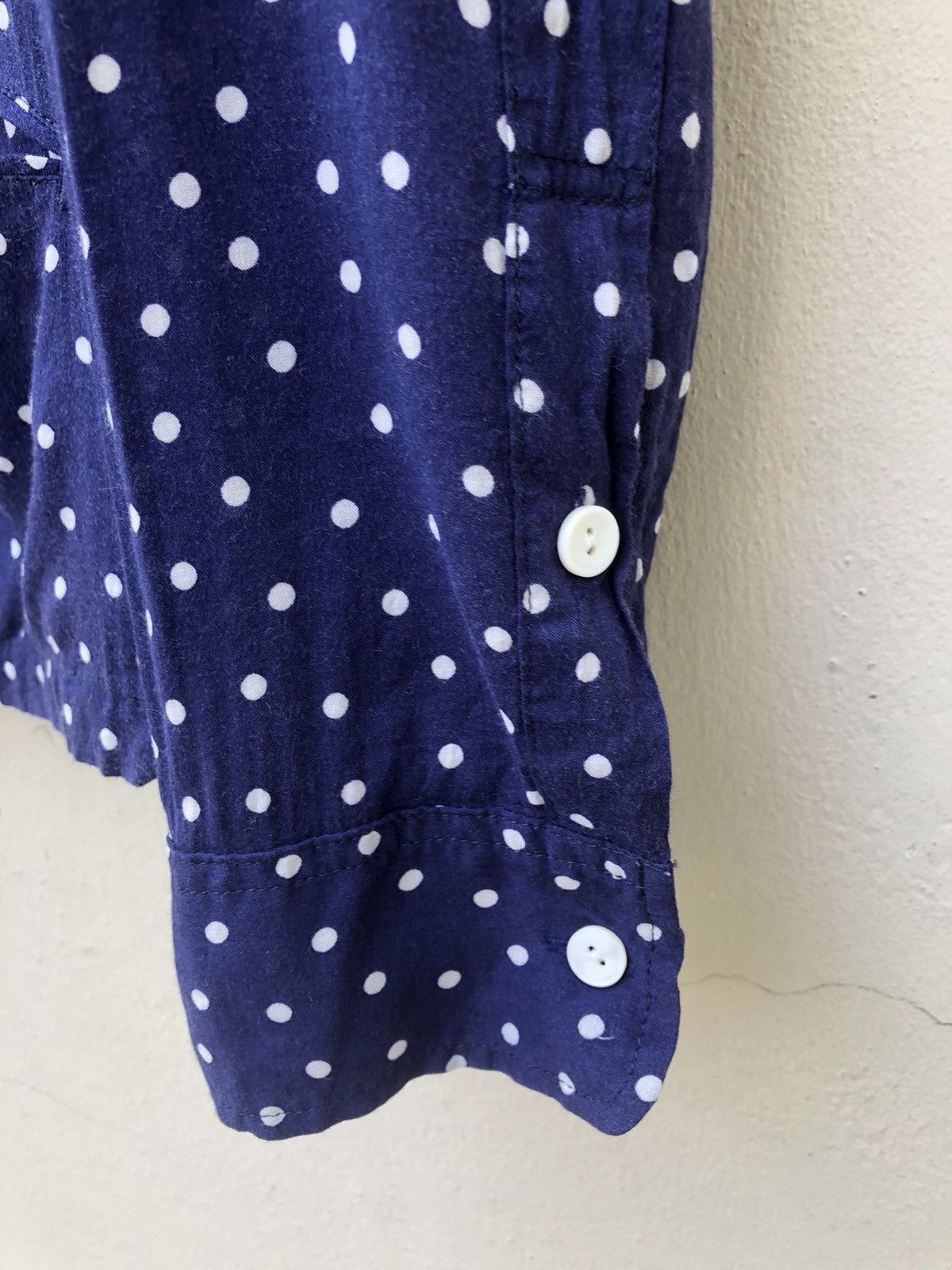 SHAREEF Rhythm King Two Pole Japan 2 Pocket Dot Rockabilly Shirt Size US M / EU 48-50 / 2 - 9 Thumbnail