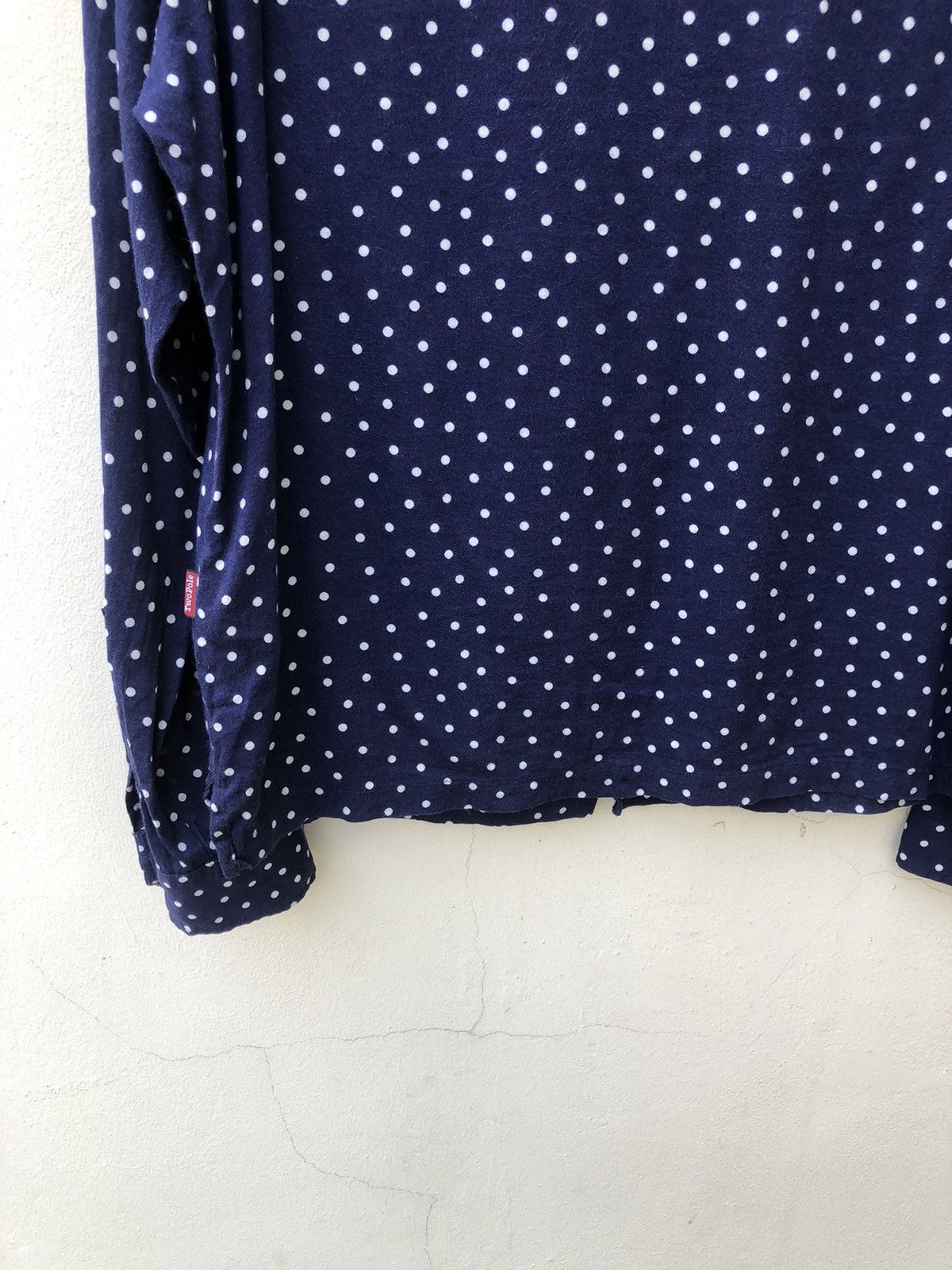 SHAREEF Rhythm King Two Pole Japan 2 Pocket Dot Rockabilly Shirt Size US M / EU 48-50 / 2 - 12 Thumbnail