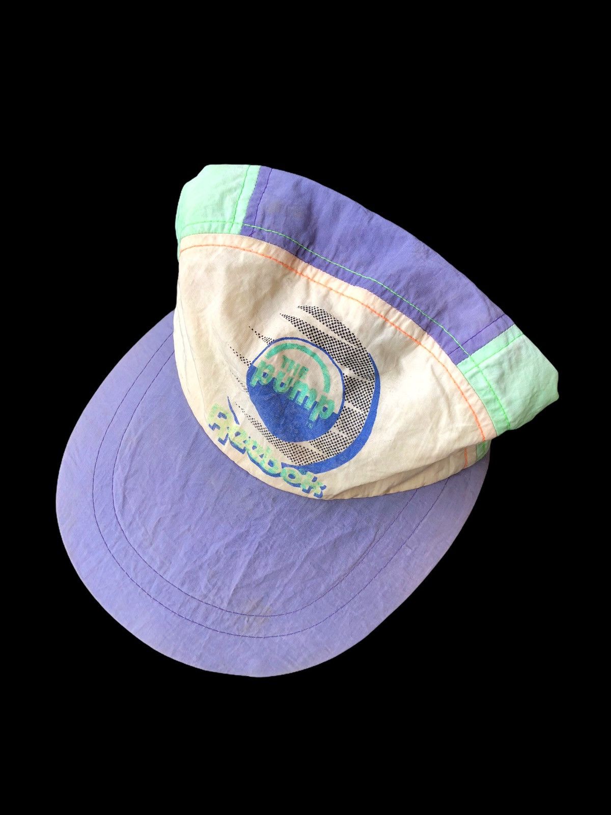 DOPE🔥90s Reebok The Pump Colorway 5 Panel Cap Hat