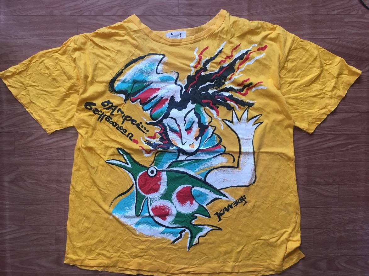 Kansai Yamamoto VINTAGE KANSAI INTERNATIONAL YAMAMOTO MADE JAPAN T-SHIRTS Size US L / EU 52-54 / 3 - 1 Thumbnail