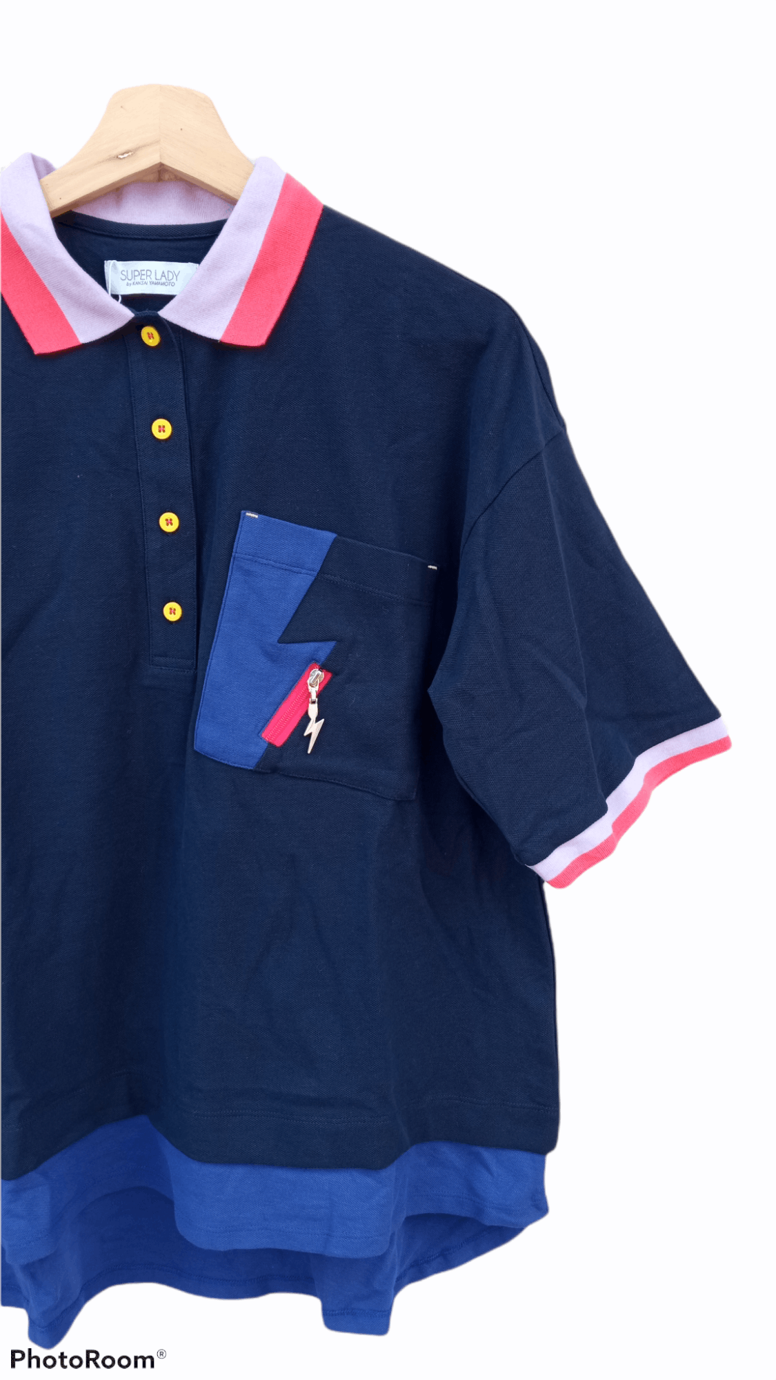 Japanese Brand × Kansai Yamamoto × Vintage 🔥🔥Super Lady Kansai Yamamoto Polo T-Shirt Size US M / EU 48-50 / 2 - 4 Thumbnail