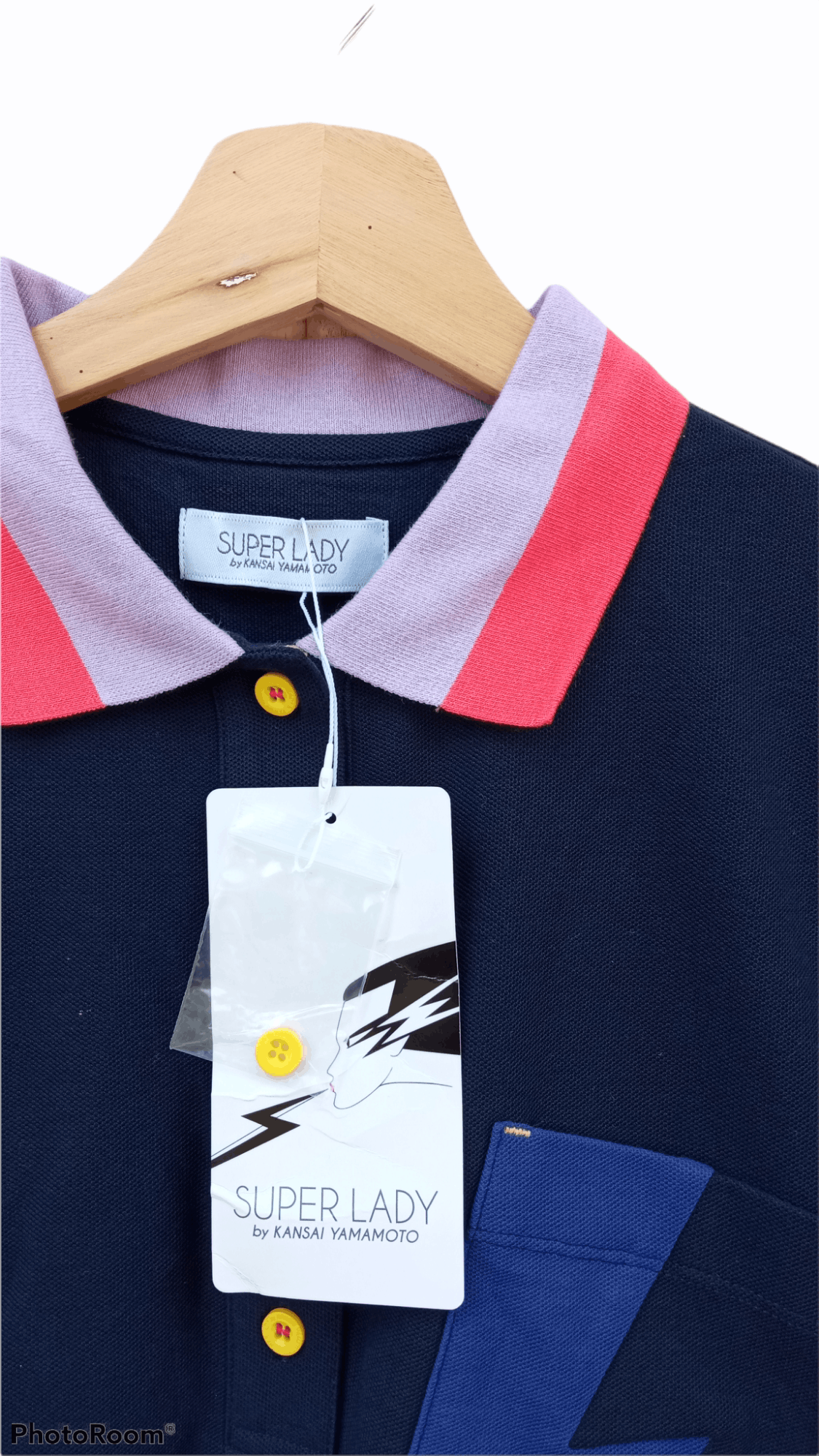 Japanese Brand × Kansai Yamamoto × Vintage 🔥🔥Super Lady Kansai Yamamoto Polo T-Shirt Size US M / EU 48-50 / 2 - 18 Thumbnail