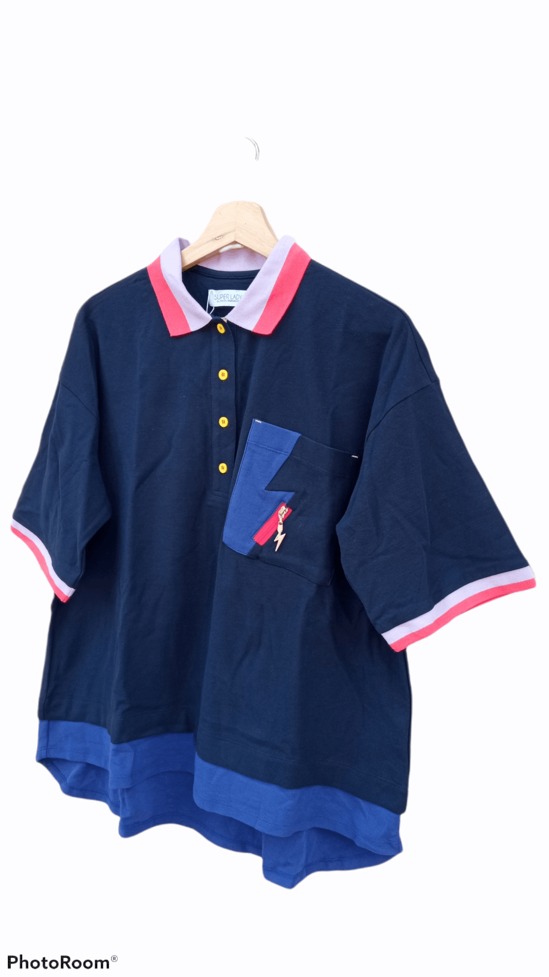 Japanese Brand × Kansai Yamamoto × Vintage 🔥🔥Super Lady Kansai Yamamoto Polo T-Shirt Size US M / EU 48-50 / 2 - 3 Thumbnail