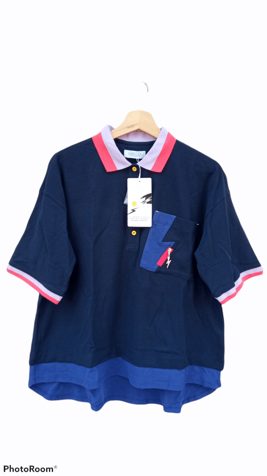 Japanese Brand × Kansai Yamamoto × Vintage 🔥🔥Super Lady Kansai Yamamoto Polo T-Shirt Size US M / EU 48-50 / 2 - 17 Thumbnail