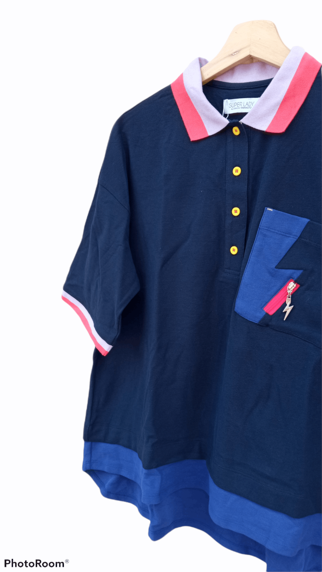 Japanese Brand × Kansai Yamamoto × Vintage 🔥🔥Super Lady Kansai Yamamoto Polo T-Shirt Size US M / EU 48-50 / 2 - 7 Thumbnail